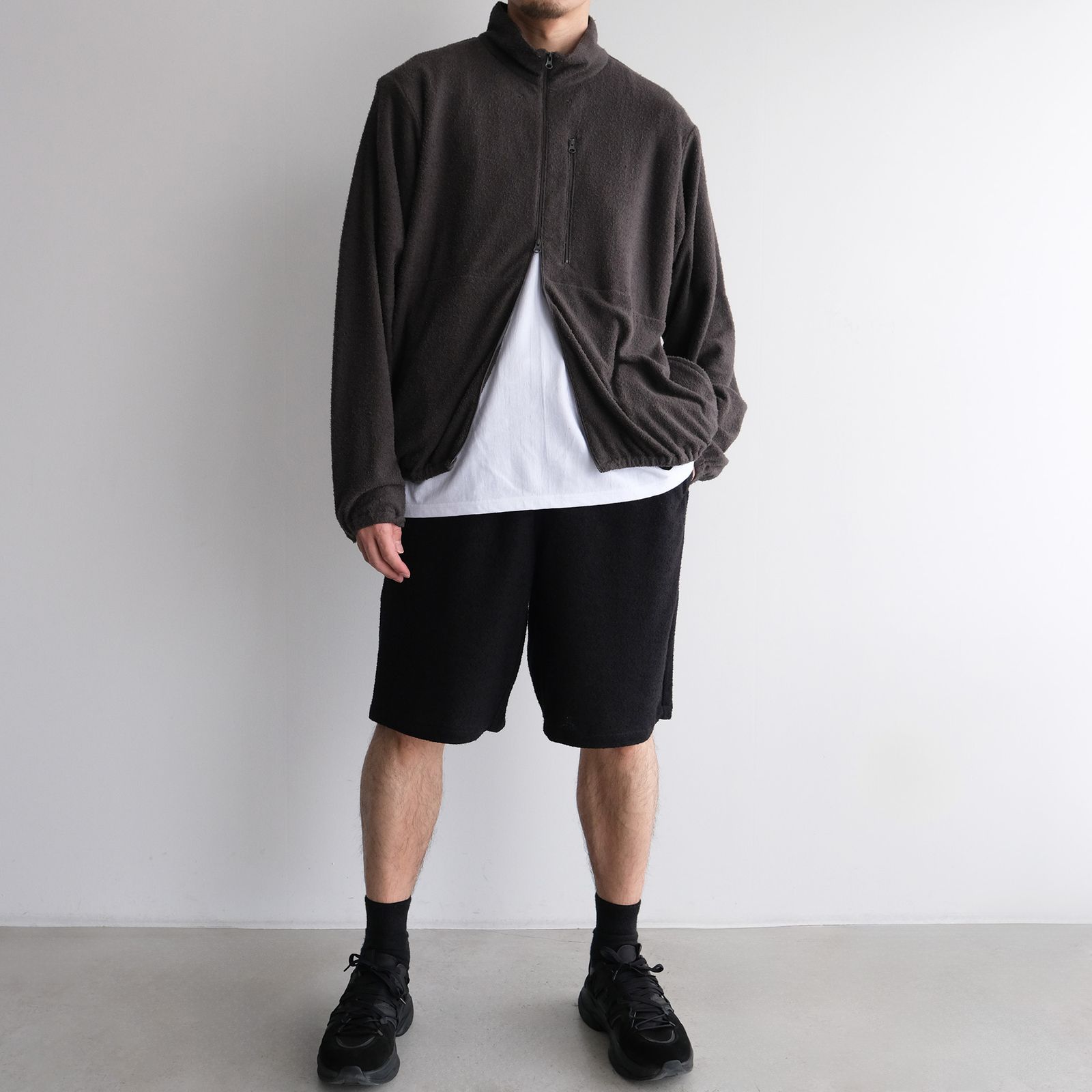 "towel Cloth Shorts Pants" -ショーツ-（Black / ブラック）