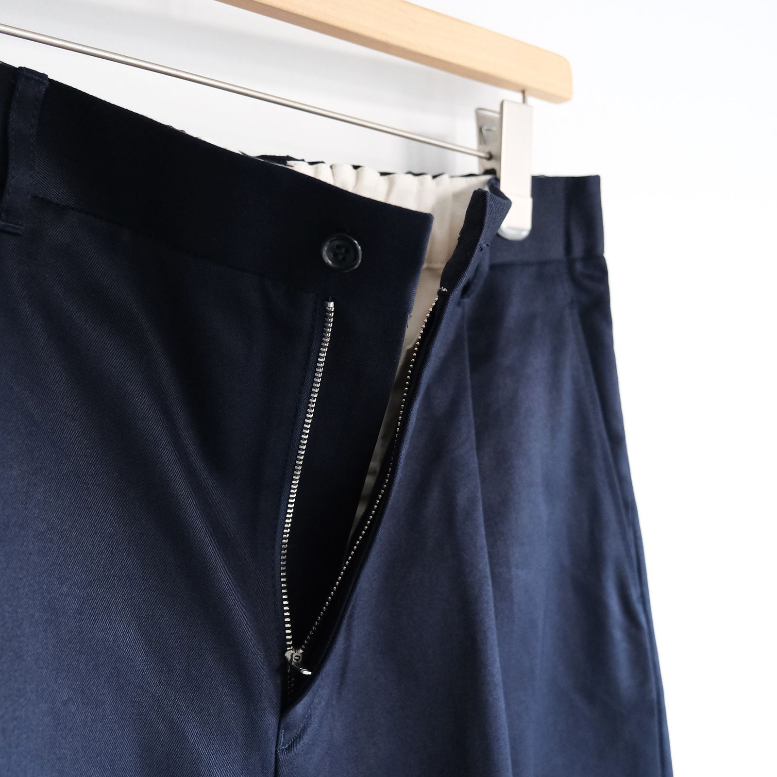 Westpoint Chino Wide Straight Trousers -パンツ-（Navy / ネイビー）