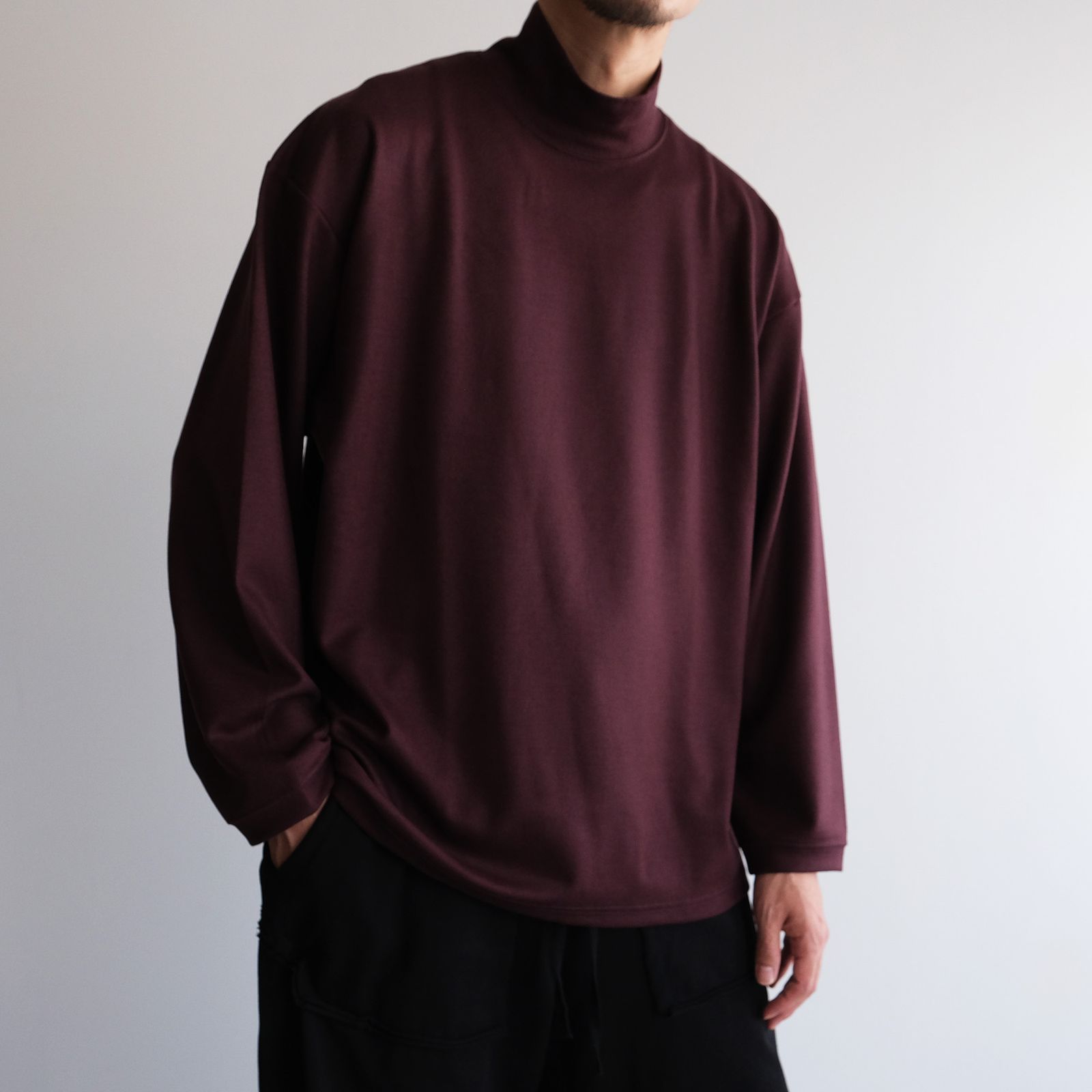 Merino Qualitee Turtle -Tシャツ-（Burgundy / バーガンディ）