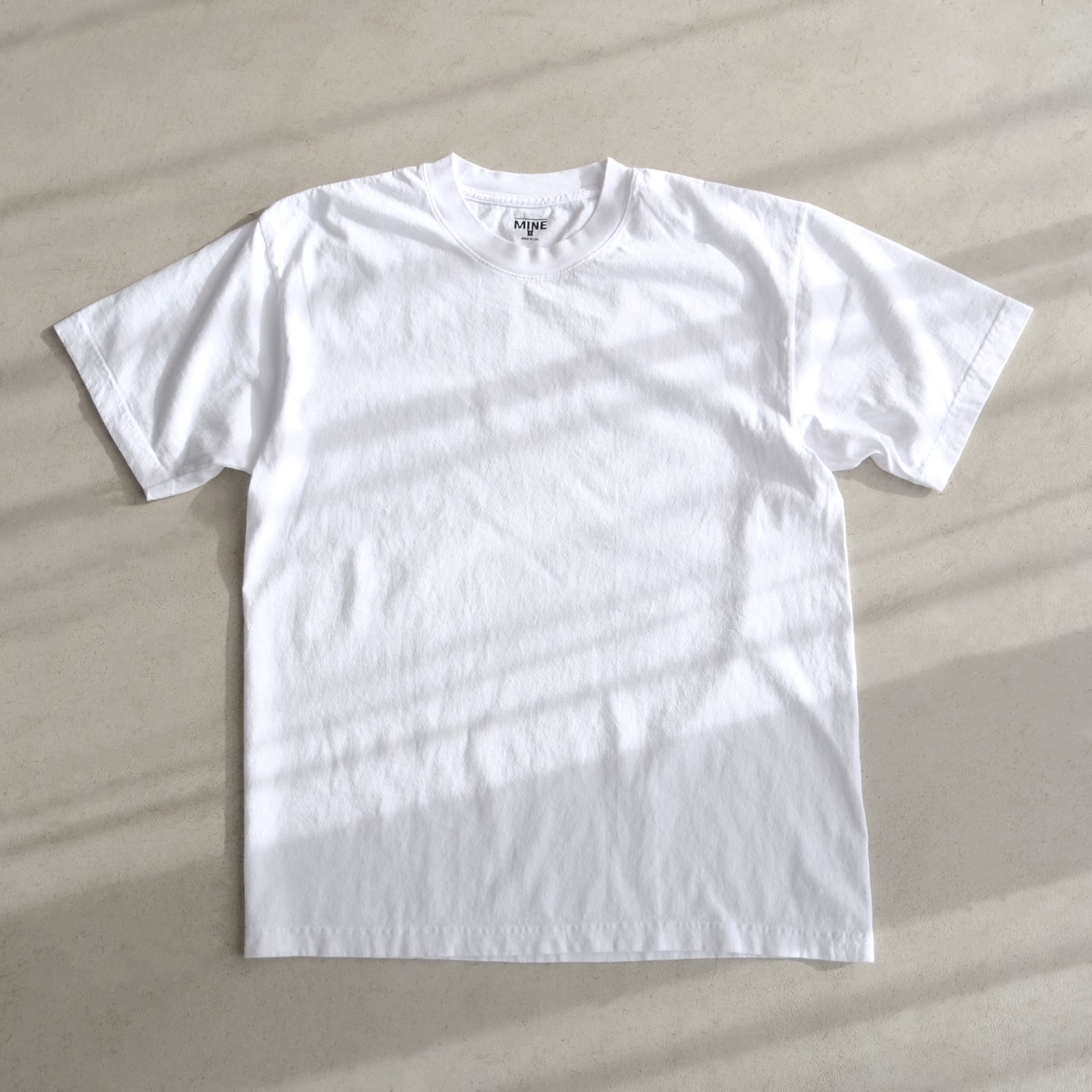 MINE DUCT TAPE S/S T-SHIRT / WHITE LABEL -Tシャツ-（White / ホワイト）