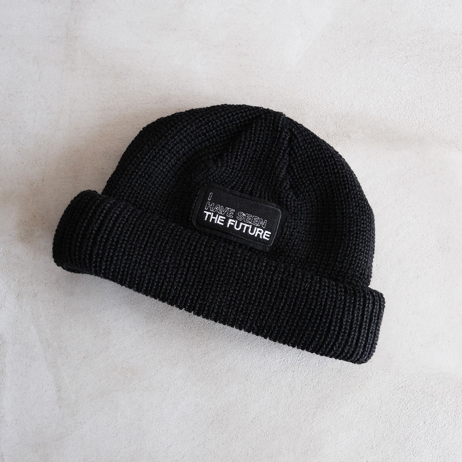 Roll Knit Beanie -ビーニー-（Black / ブラック）