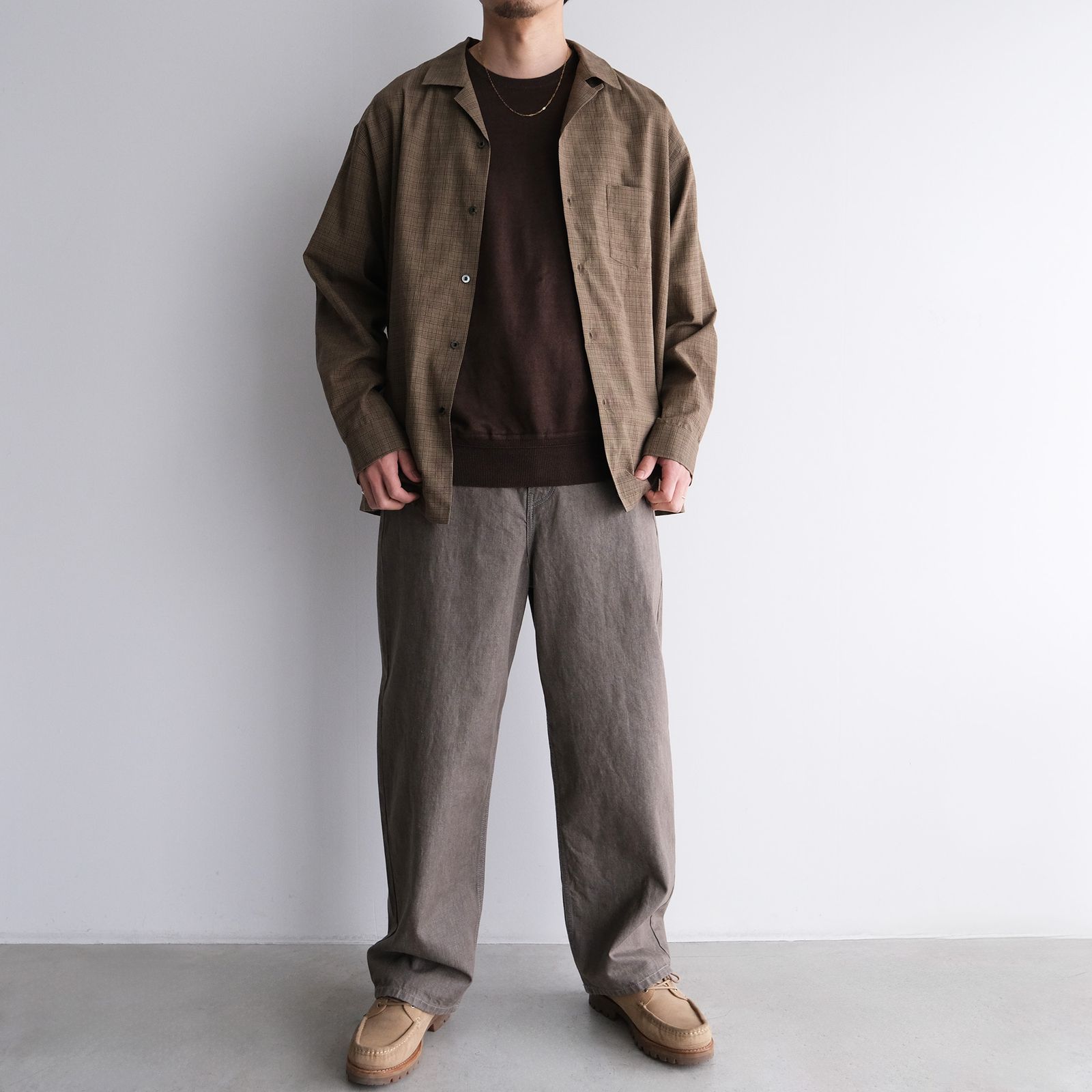 2/26Safirin 18Gauge Knit Pullover -Tシャツ-（Brown Mix / ブラウンミックス）