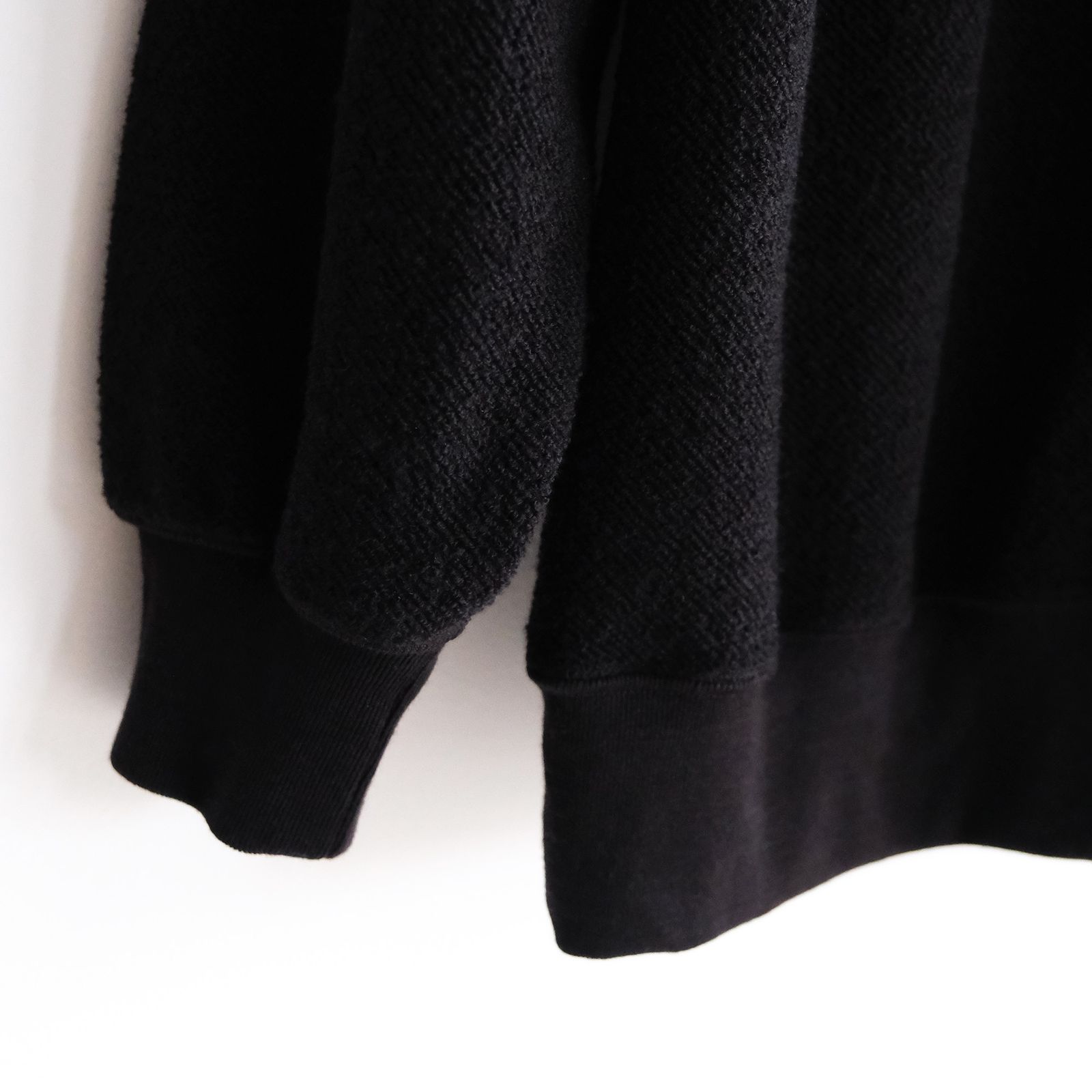 Merino Fleece Crew Neck Pullover -スウェット-（Black / ブラック）