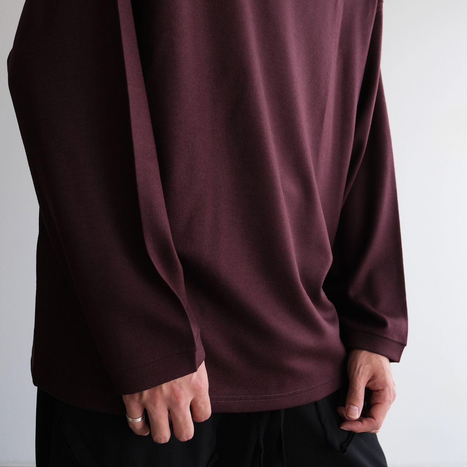 Merino Qualitee -Tシャツ-（Burgundy / バーガンディ）