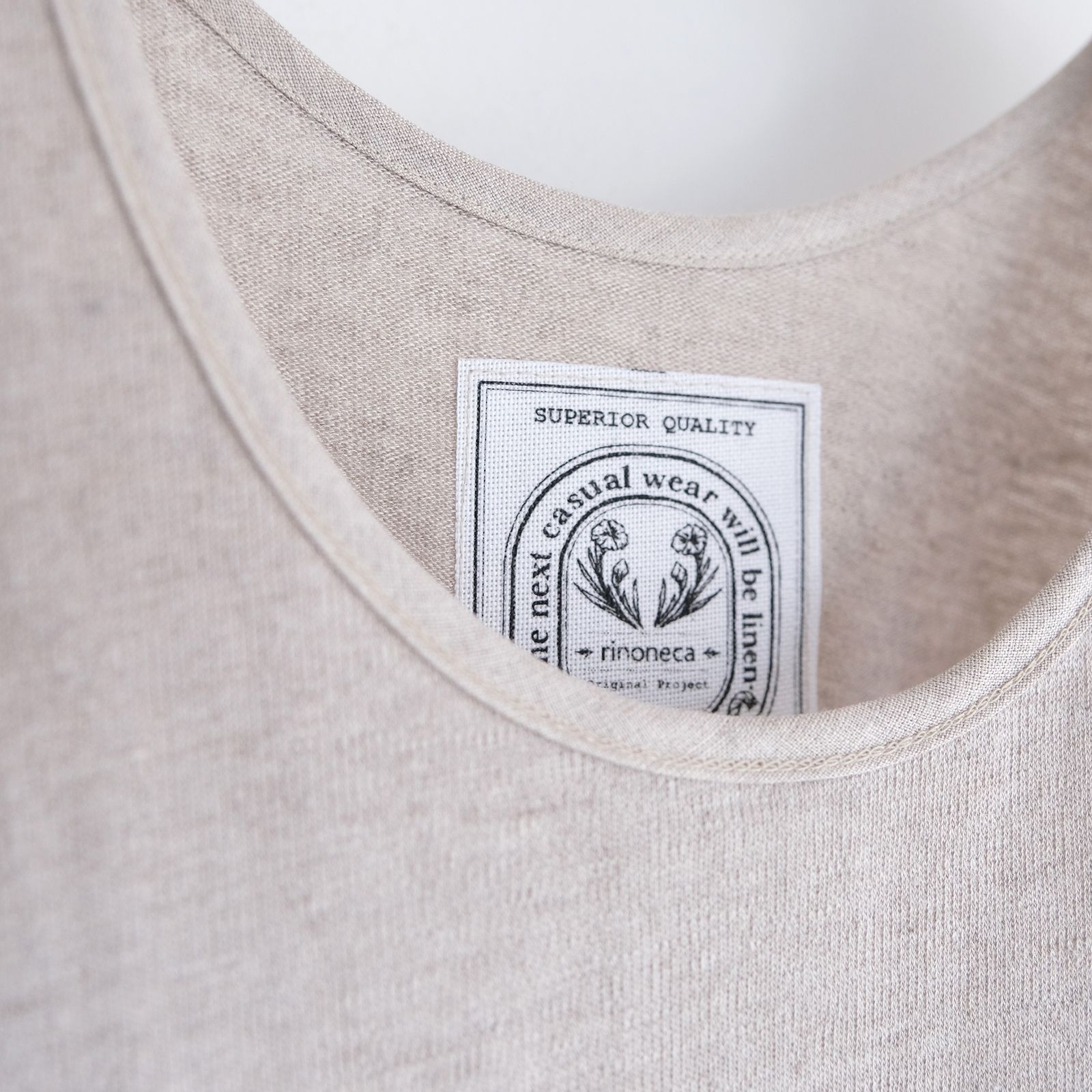 Linen Pique Tank Top -タンクトップ-（Natural / ナチュラル）