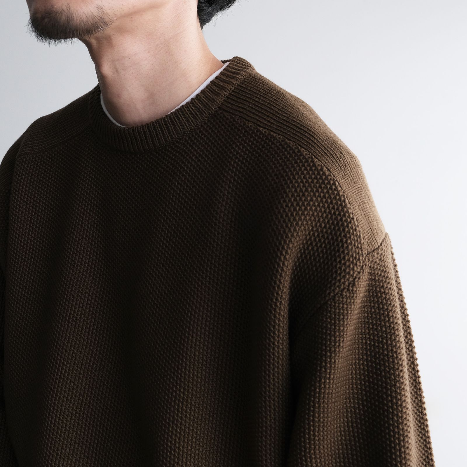 Soft Wool Command Sweather -ニット-（Brown / ブラウン）GU263-80600