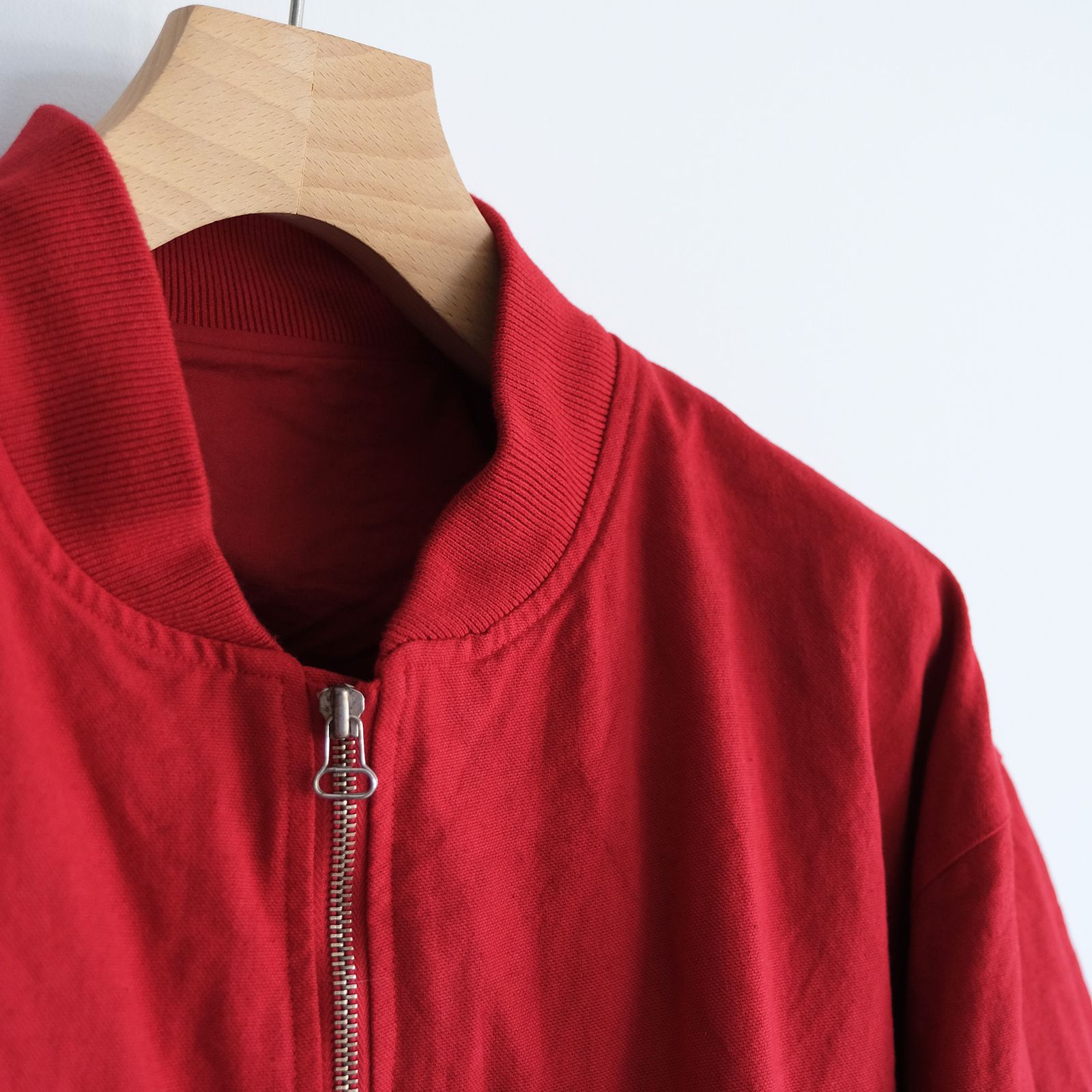 Cotton Canvas MA-1 Blouson -ブルゾン-（Red / レッド）