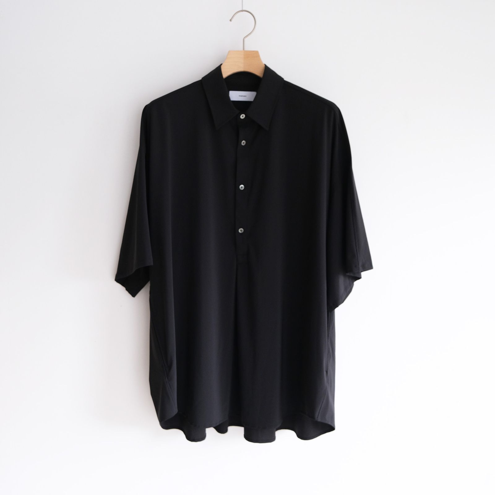 Flex Tricot S/S Pullover Shirt -シャツ-（Black / ブラック）GM262-50018