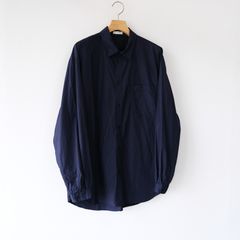 Suvin Broad Washed Shirt -シャツ-（Navy / ネイビー）