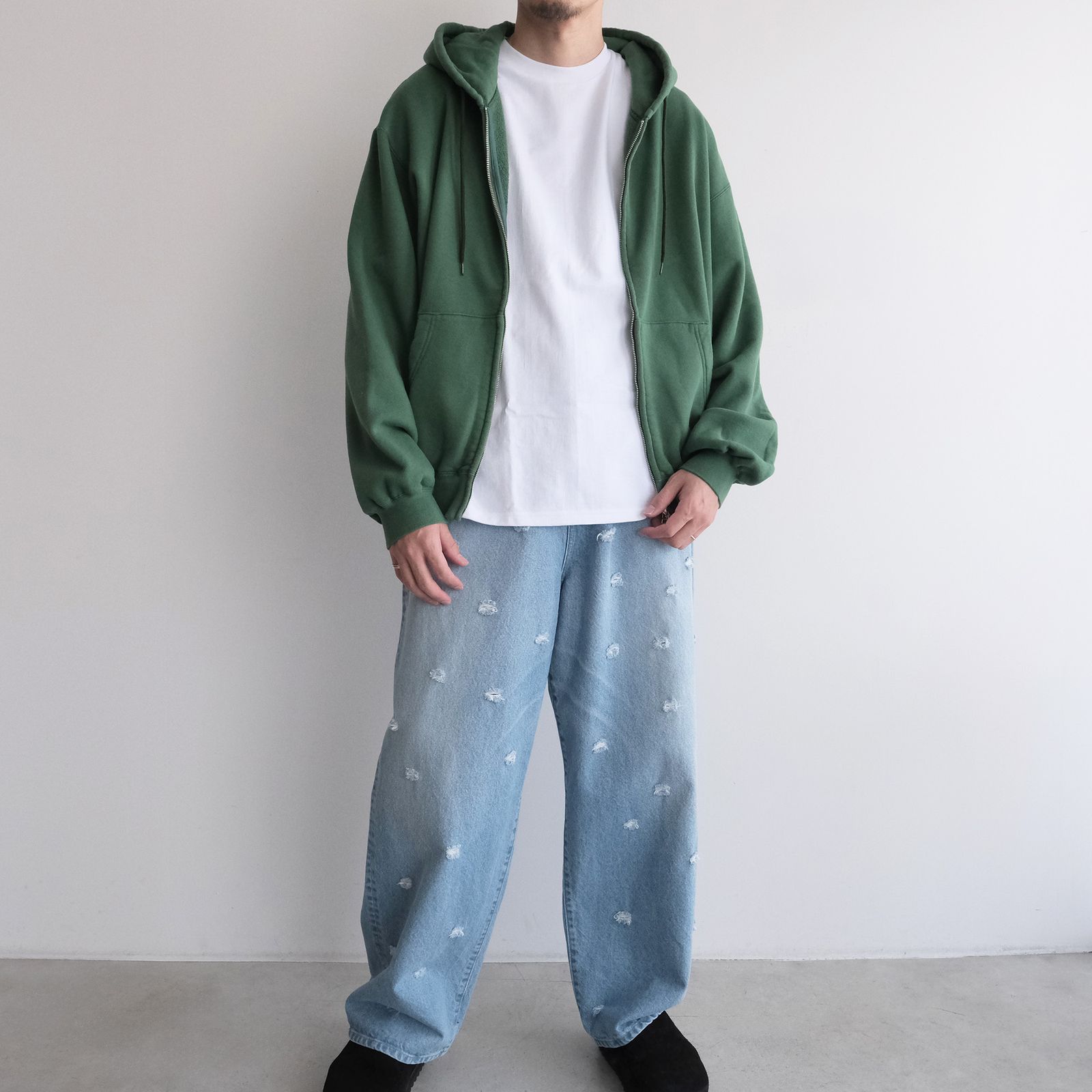 Jumberca Zip Up Hoodie -パーカー-（Green / グリーン）