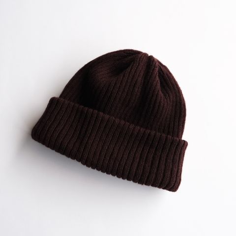 Cashmere Knit -ニットキャップ-（Wine Brown / ワインブラウン）