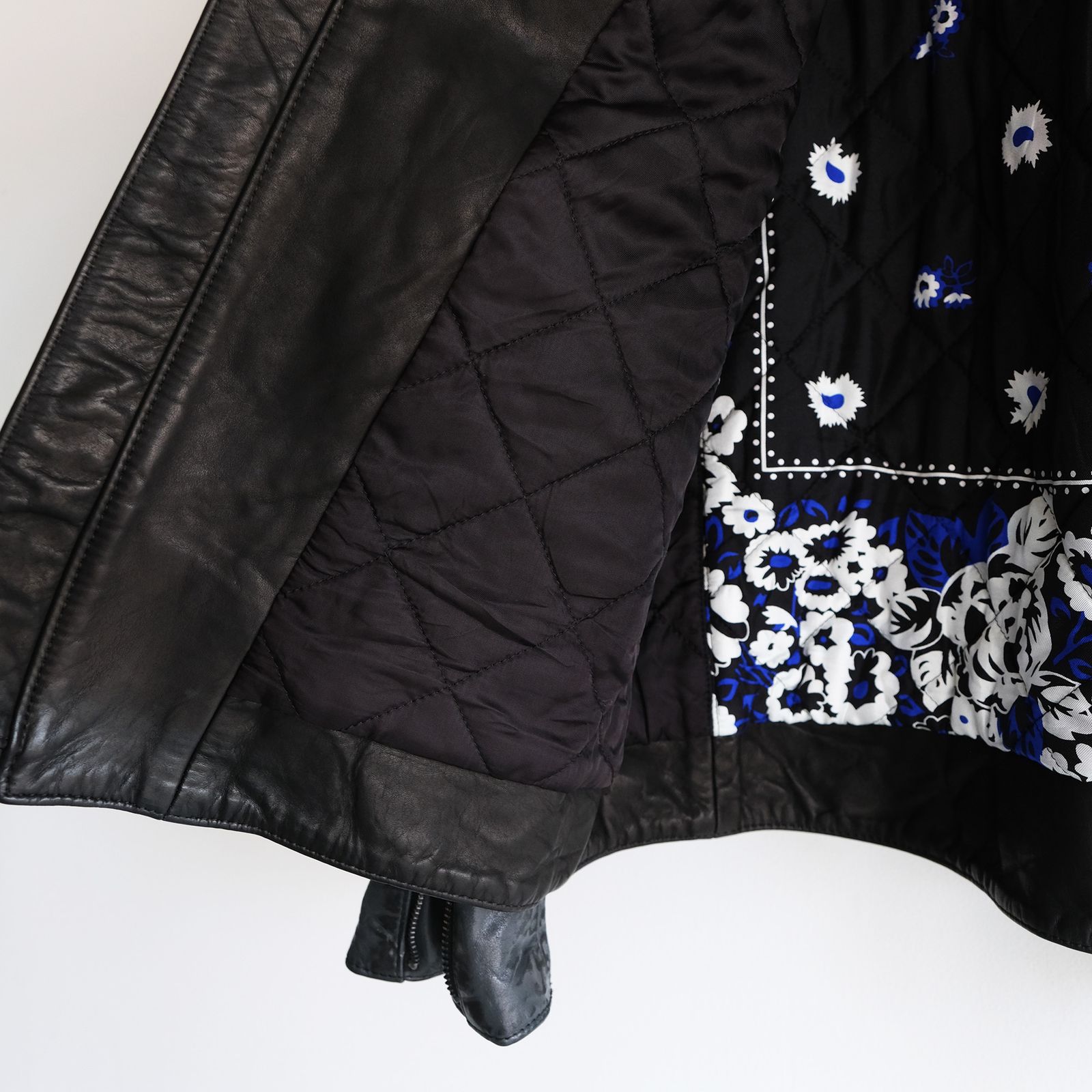 Hand Dyed Studded Riders Jacket -ライダースジャケット-（Black / ブラック）