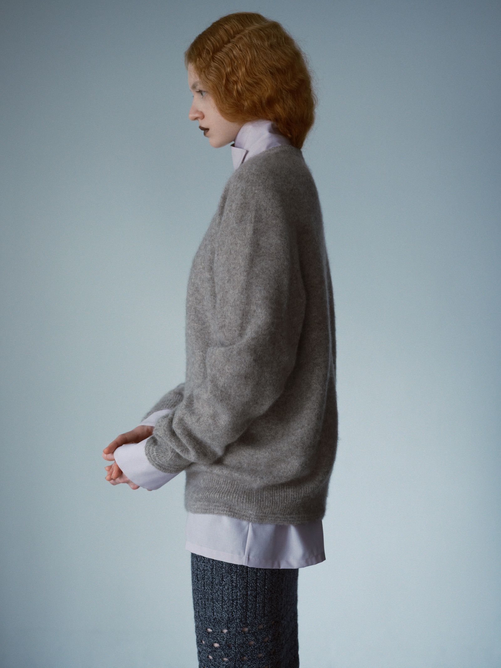 Knit Pullover -ニット-（Ash White / アッシュホワイト）