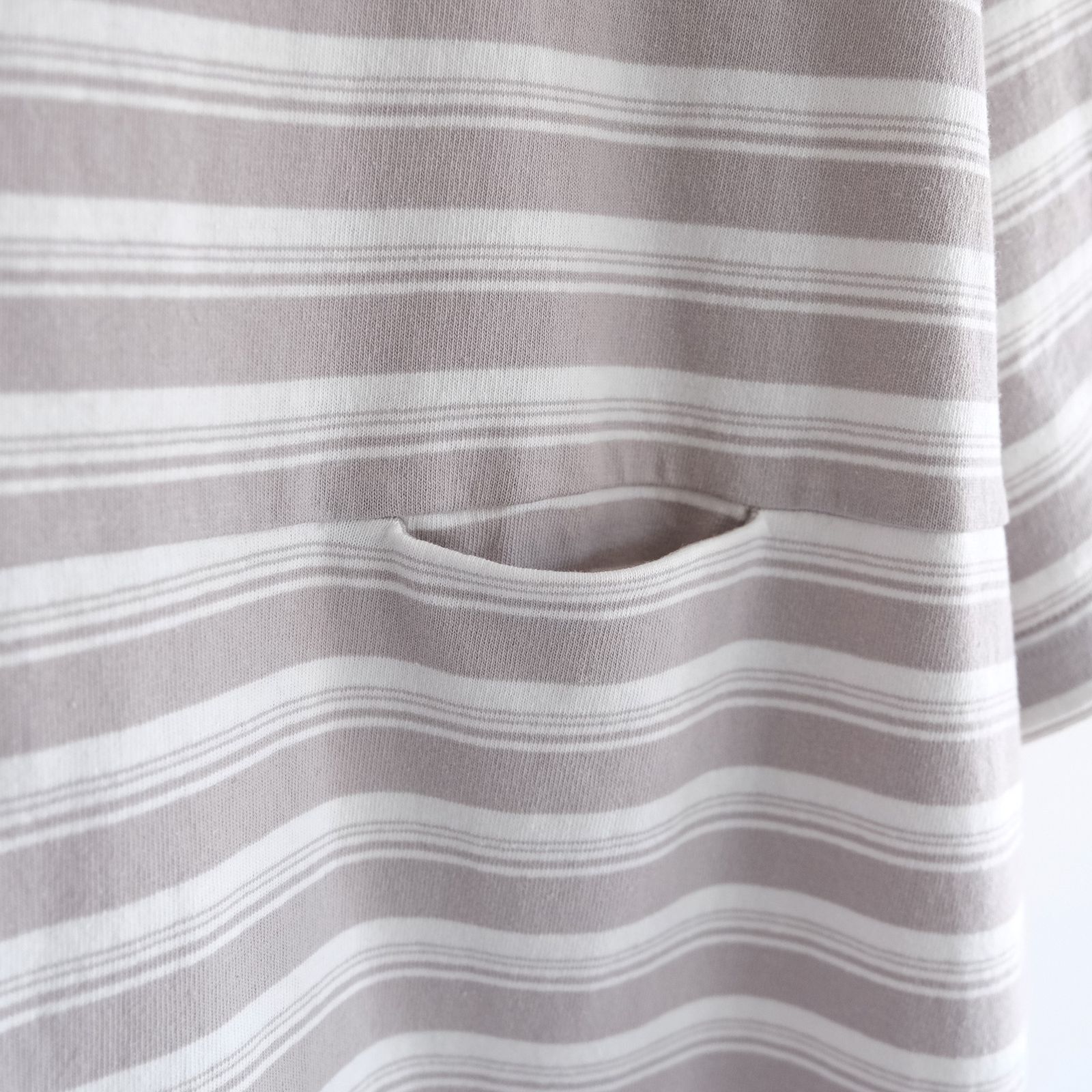 Yururi Tee 1/2 Border -Tシャツ-（L.Gray Border / L.グレーボーダー）