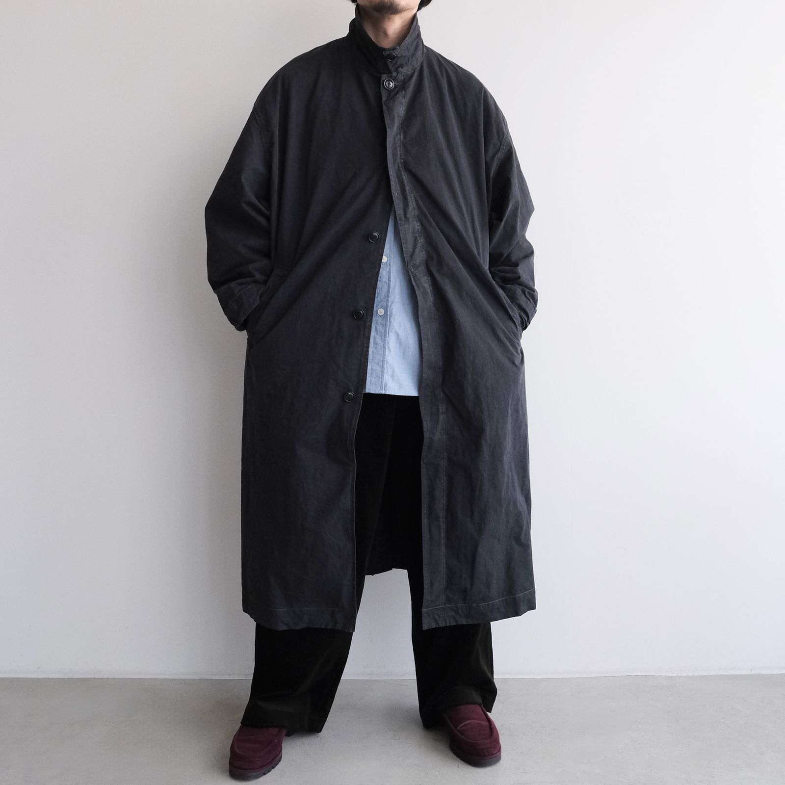 Long Over Coat -コート-（Dark Navy / ダークネイビー）