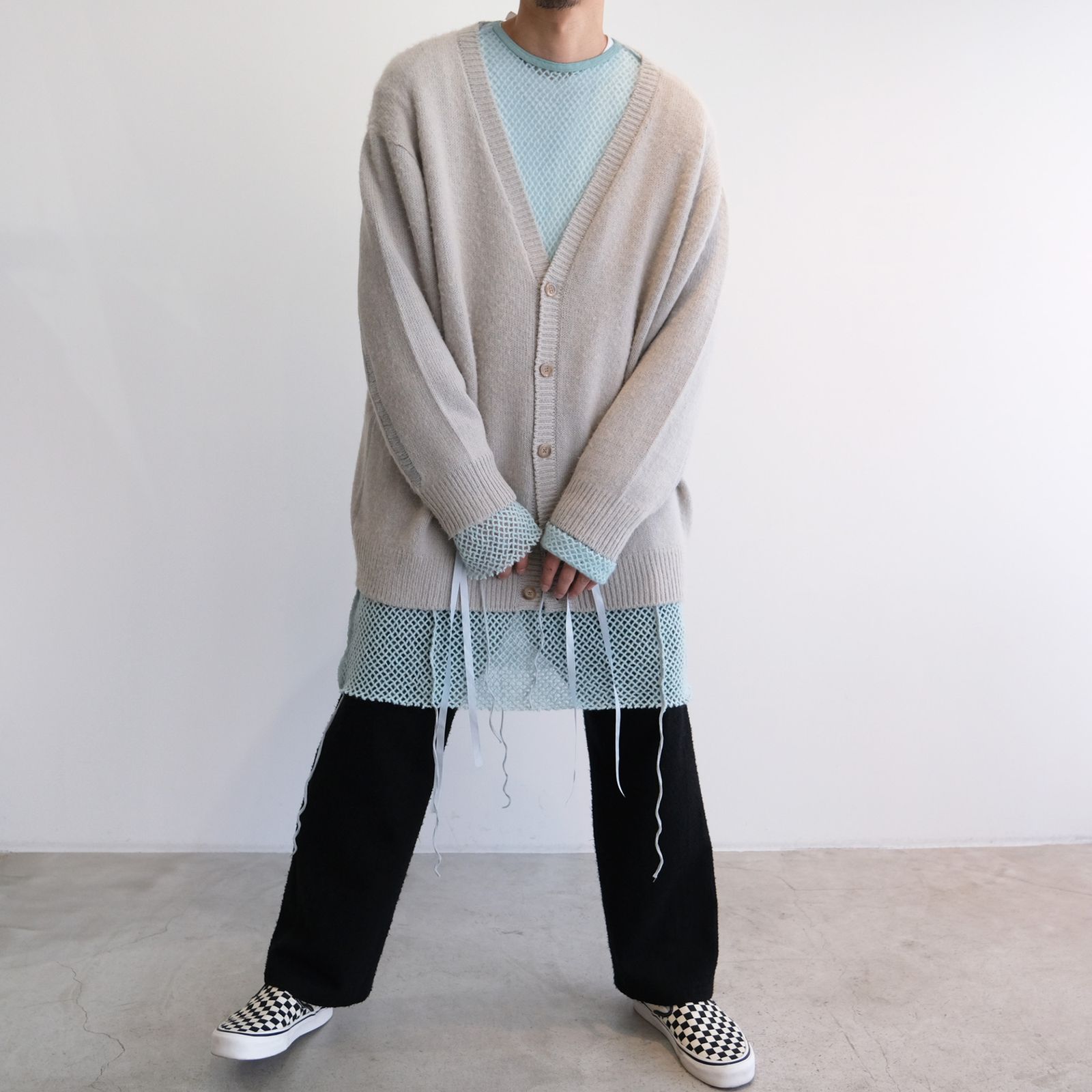 『MOHAIR LONG SLEEVE』-ニット-（SAX / サックス）