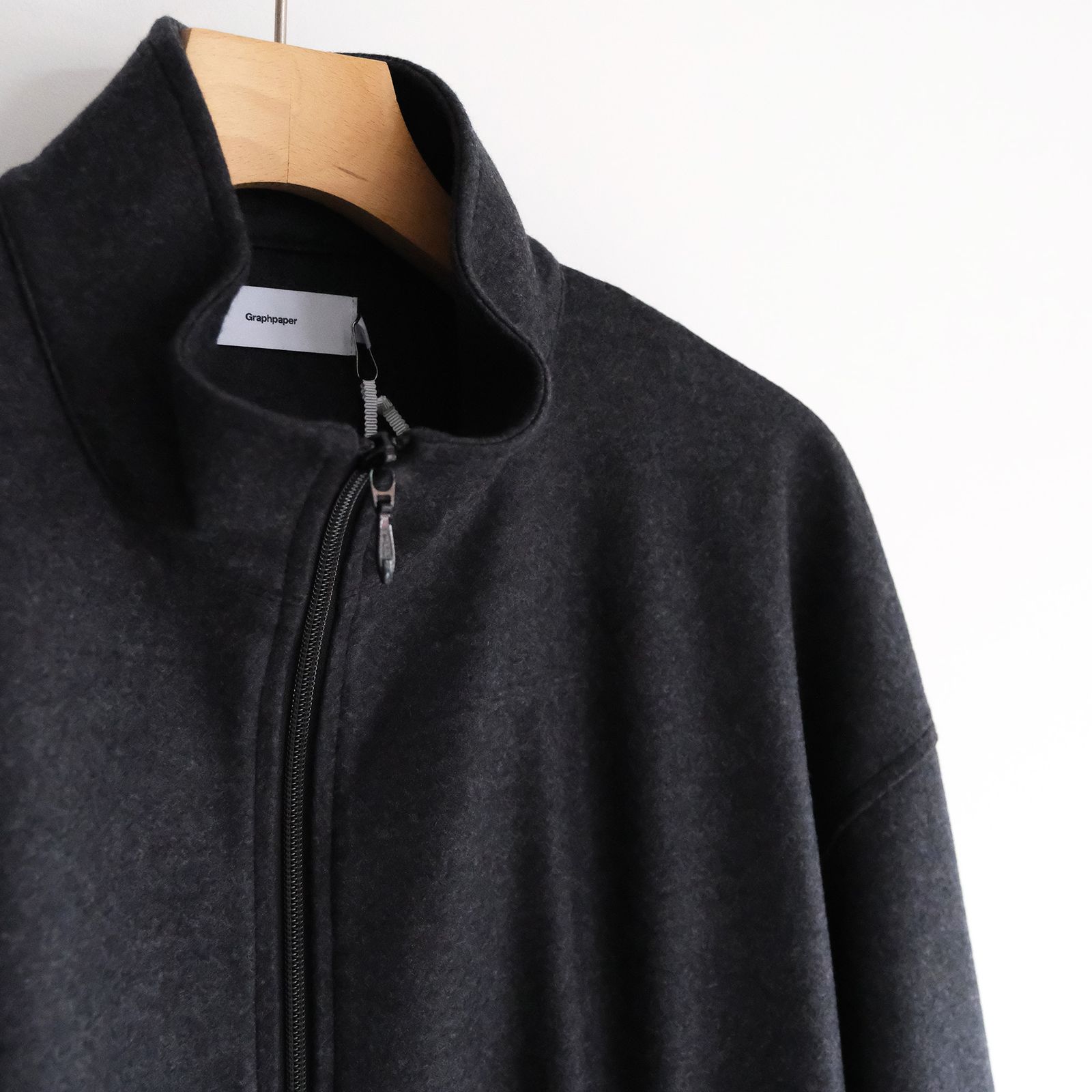 Wool Smooth Flannel Track Blouson -ブルゾン-（Gray / グレー）