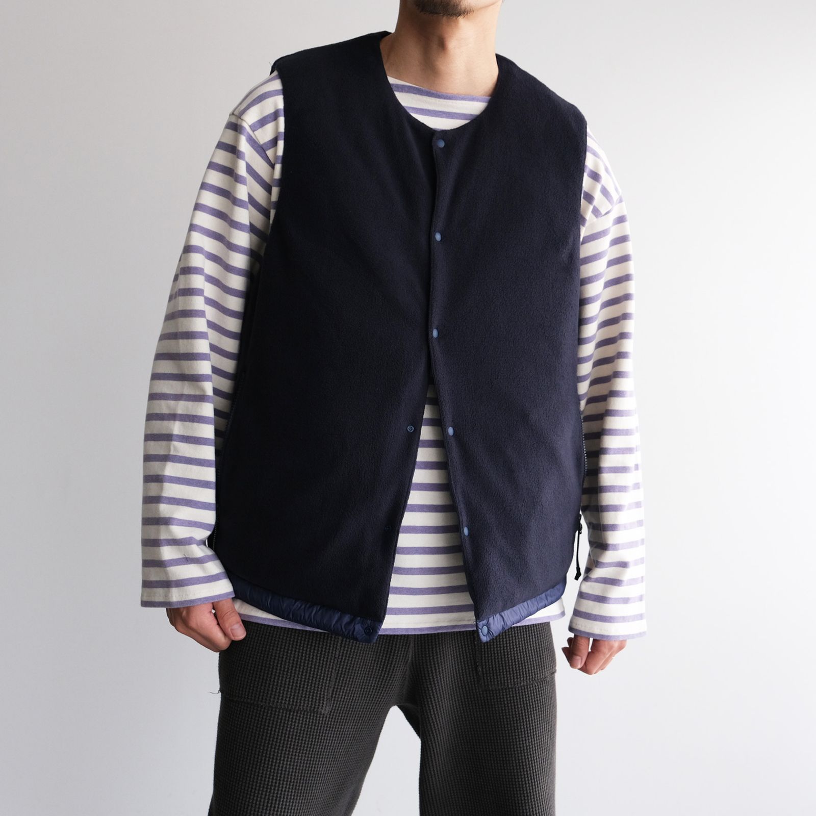 EVCON - TAION Down Reversible Vest -ダウンベスト-（Navy