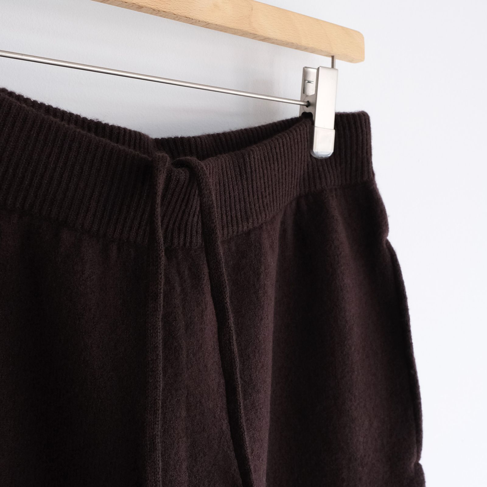 Felted Merino Wool Knit Pants -パンツ-（Brown / ブラウン）