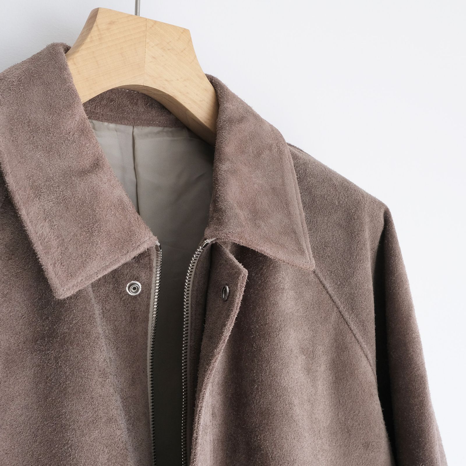 Hairy Suede Raglan Blouson -ブルゾン-（Ash / アッシュ）GU263-30324