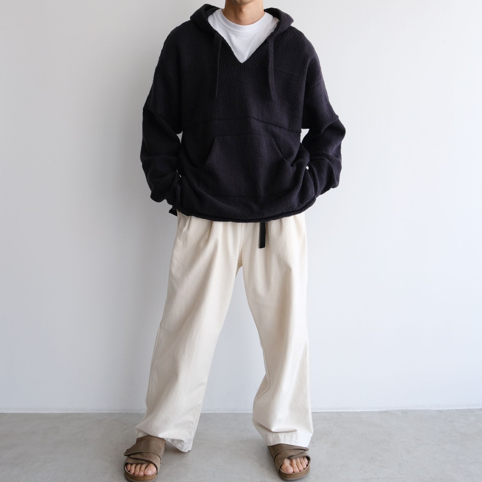 Mexican Knit Hoodie -ニット-（Black / ブラック）