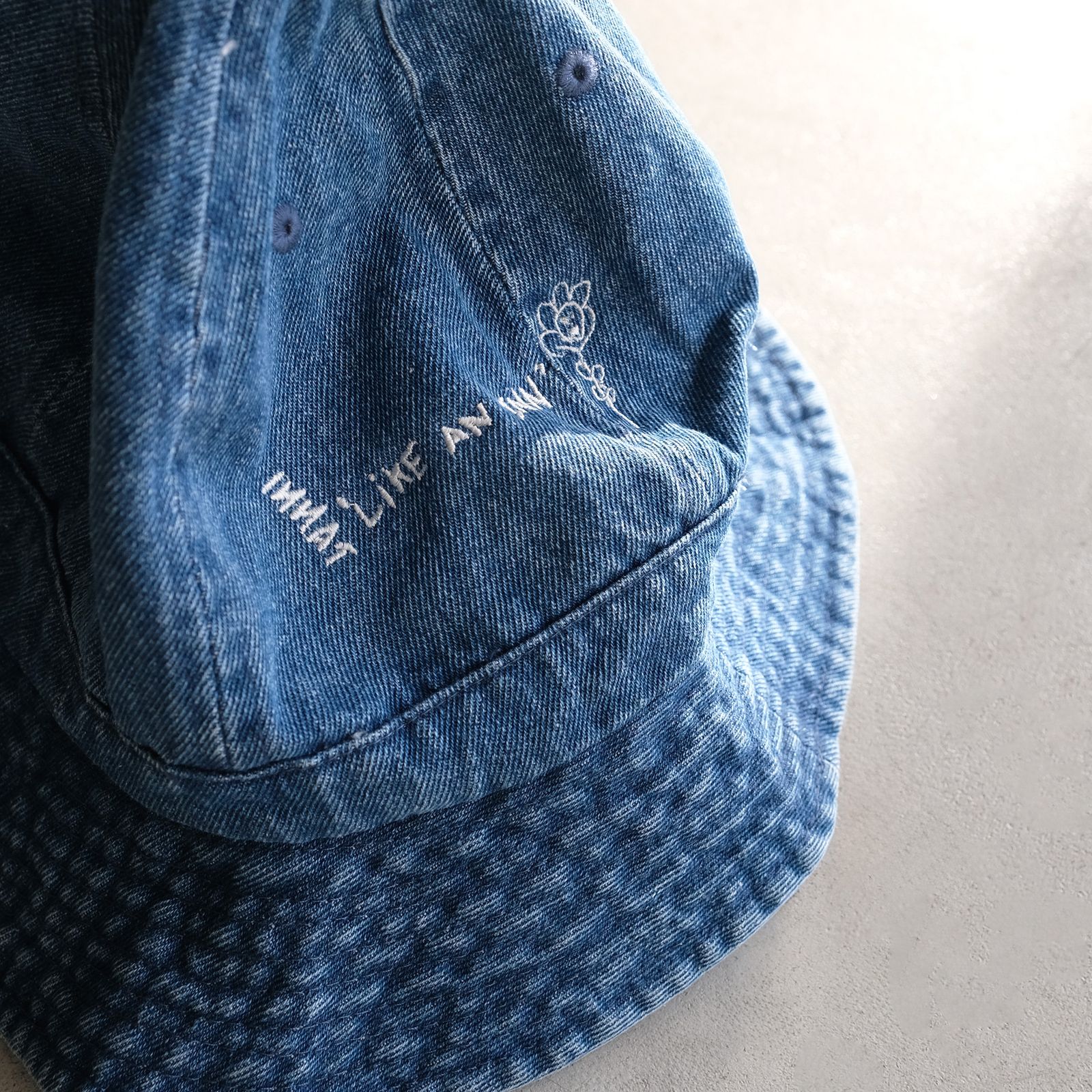 Embroidered Metro Hat -ハット-（Blue / ブルー）