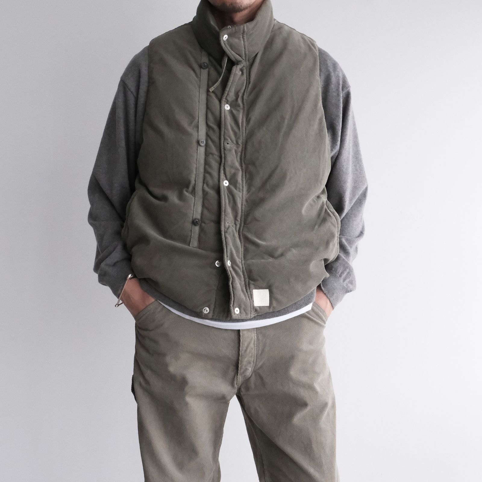 Garment Dyed Down Vest -ダウンベスト-（Gray / グレー）