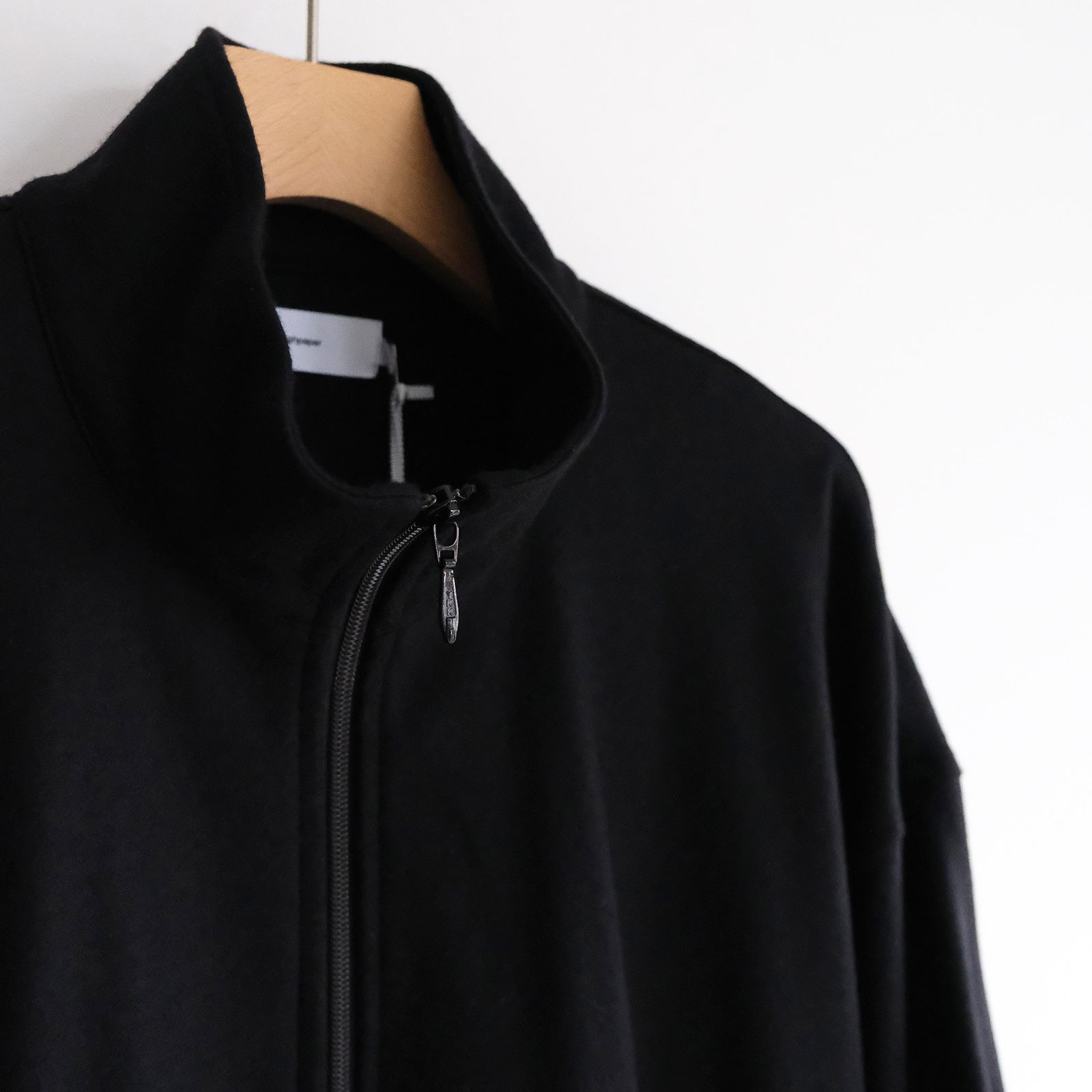Wool Smooth Flannel Track Blouson -ブルゾン-（Black / ブラック）