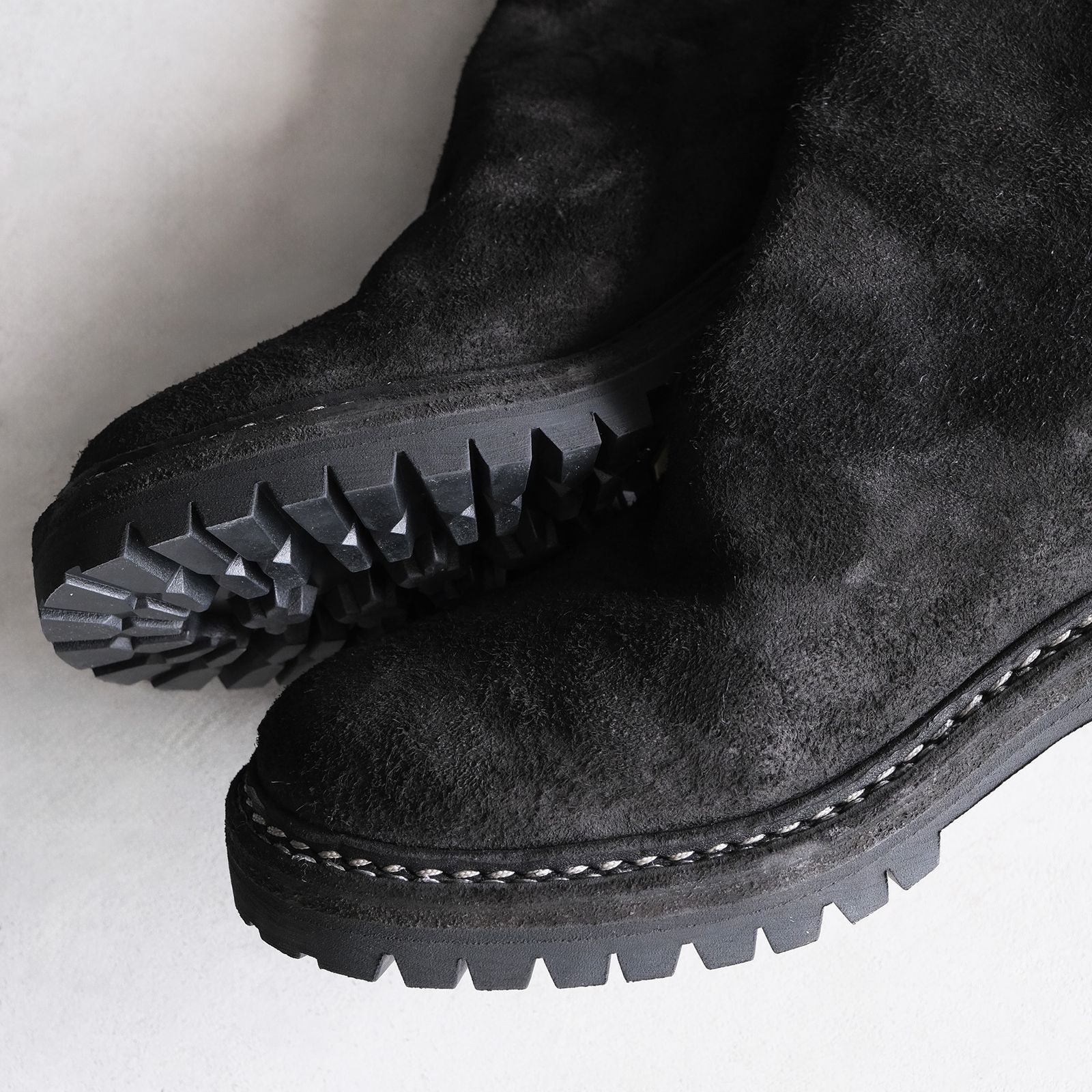 796V_N Horse Reverse Back Zip Boot -ブーツ-（Black / ブラック）