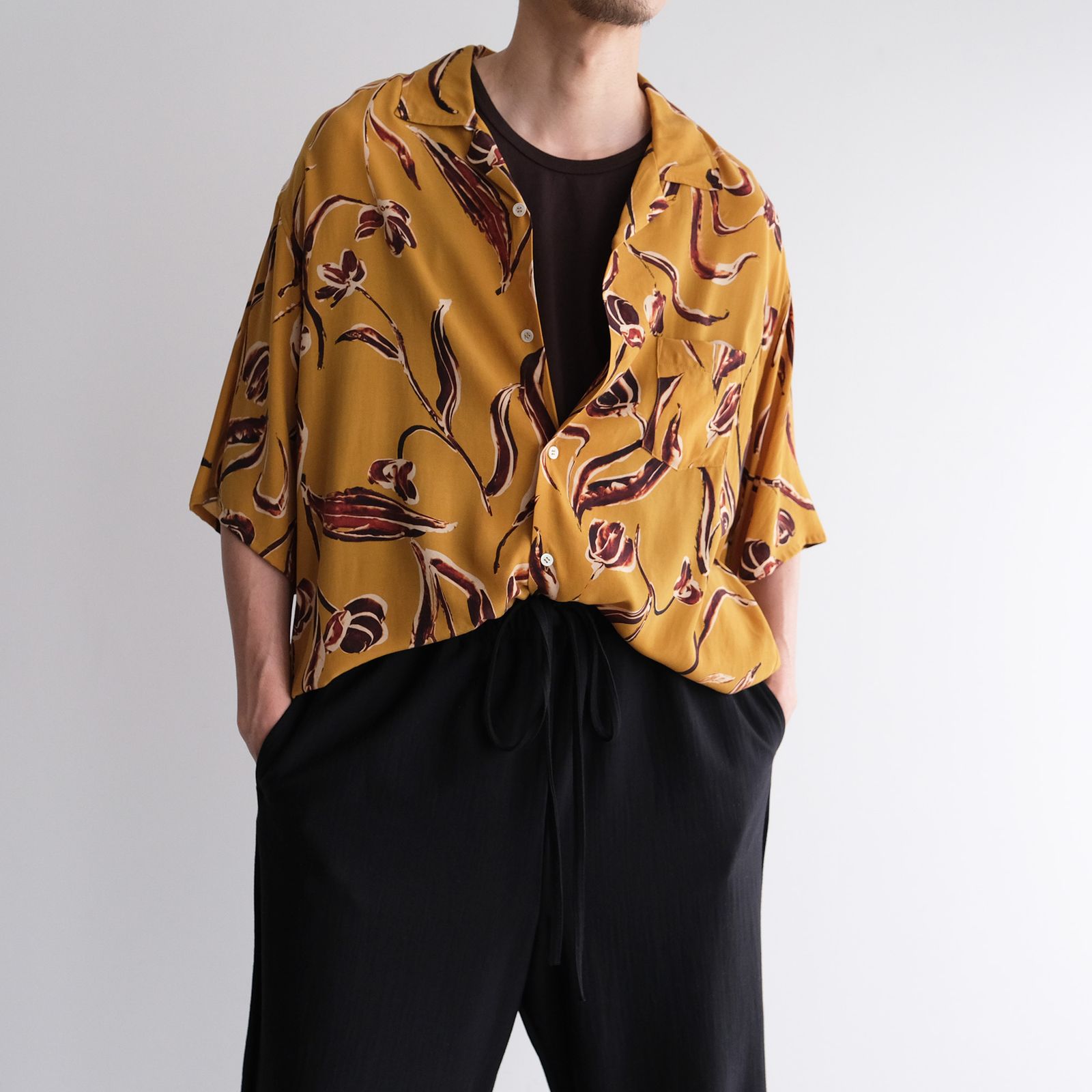 Giza Cotton Tanktop -タンクトップ-（Brown / ブラウン）