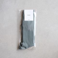 Graphpaper Rib Socks -ソックス-（Smoke Blue / スモーク ブルー）GU261-90291C