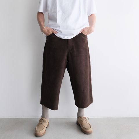 Suede Trousers -パンツ-（Brown / ブラウン）