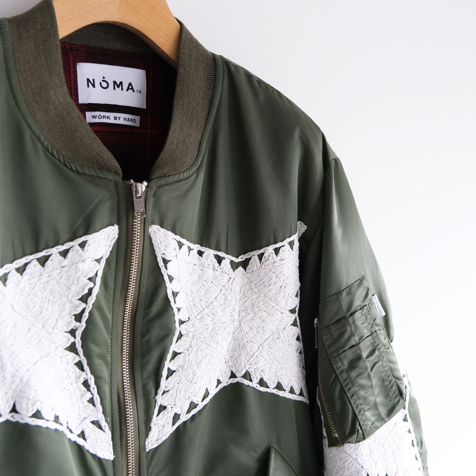 The Craft Hand Embroidery Flight Jacket -ジャケット-（Olive / オリーブ）