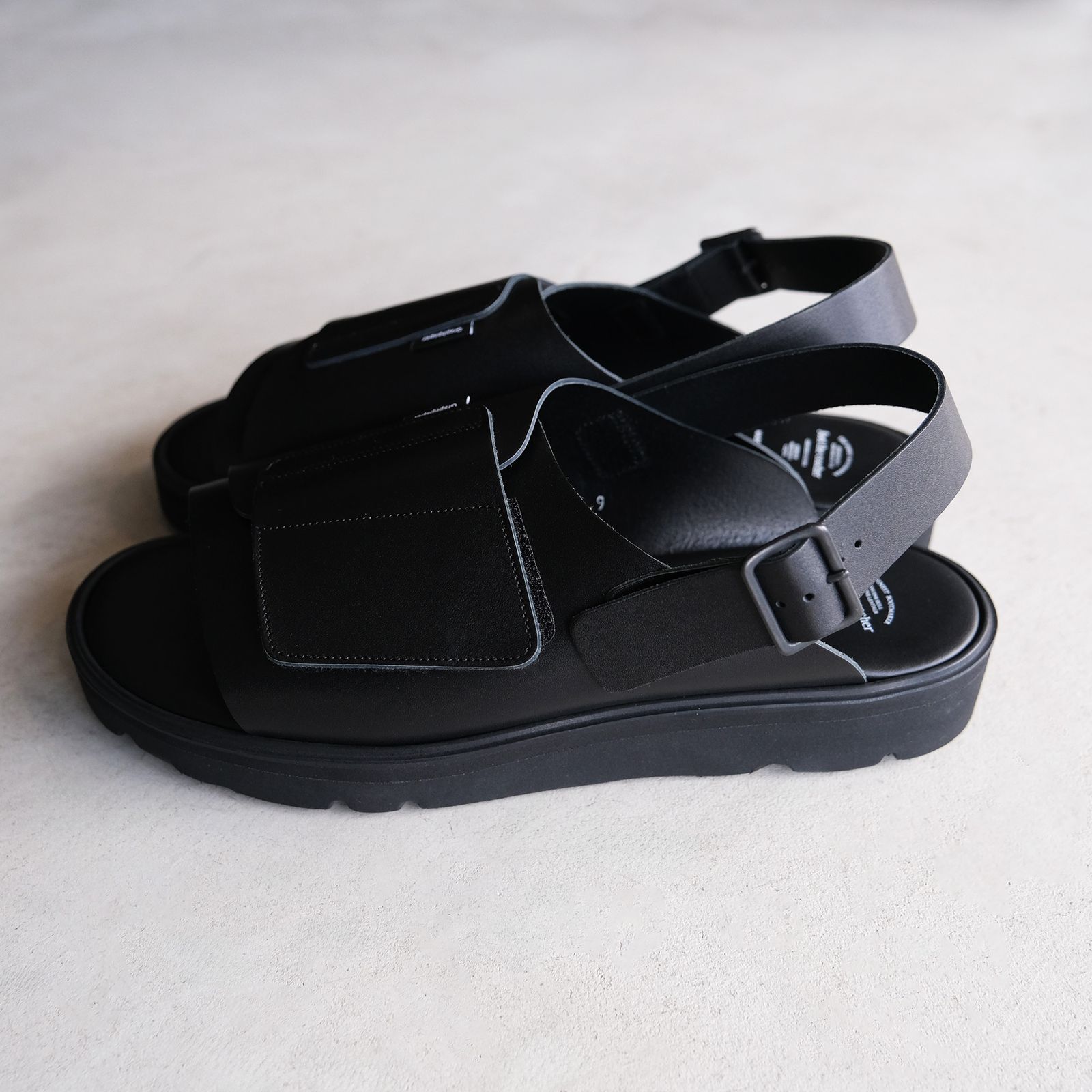 foot the coacher for GP Velcro Sandal -サンダル-（Black / ブラック）