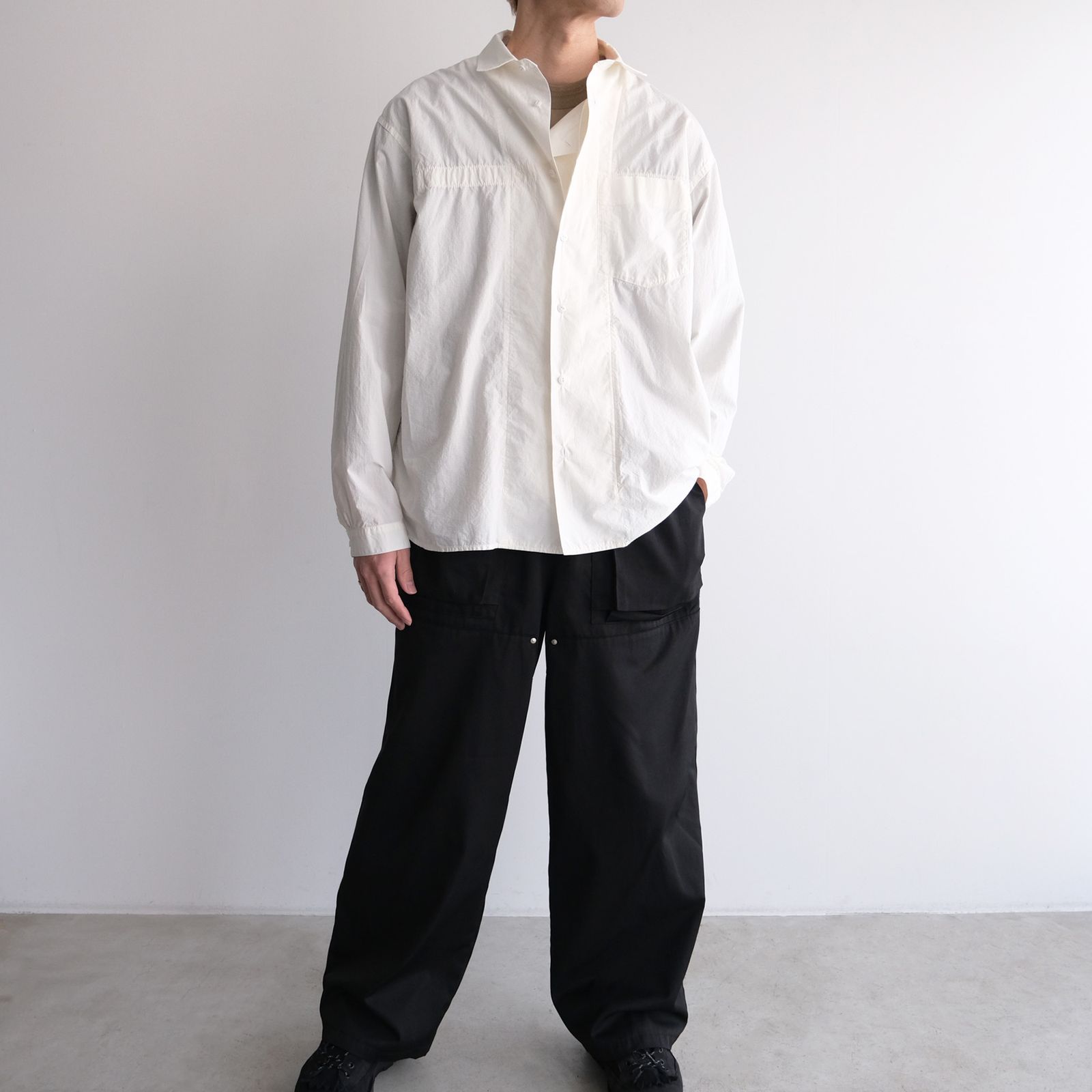 Loose Box Shirt - シャツ -（White / ホワイト）