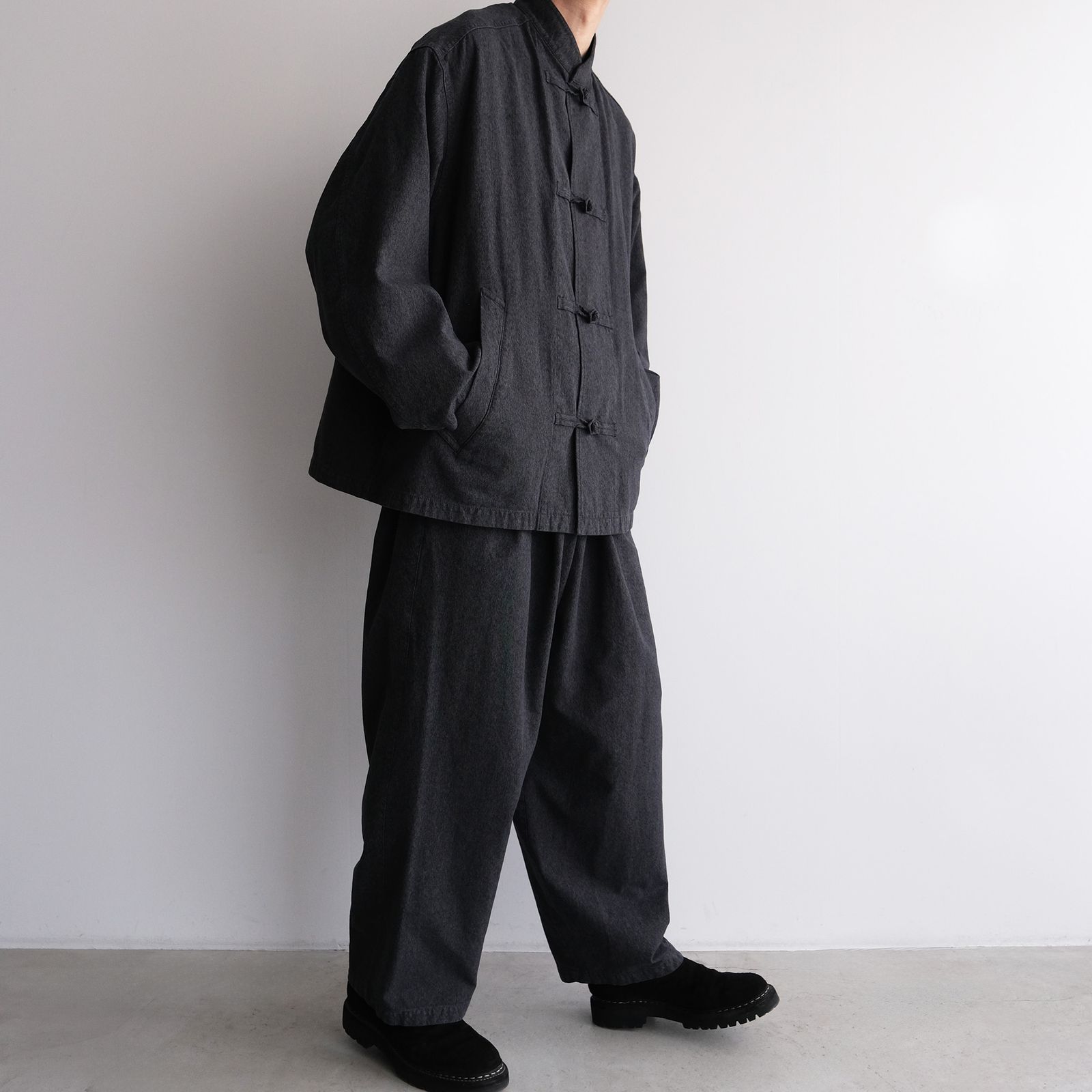 Sulfr Dyed Gabardine Two Tuck Easy Pants -パンツ-（Gray / グレー）GM261-40201