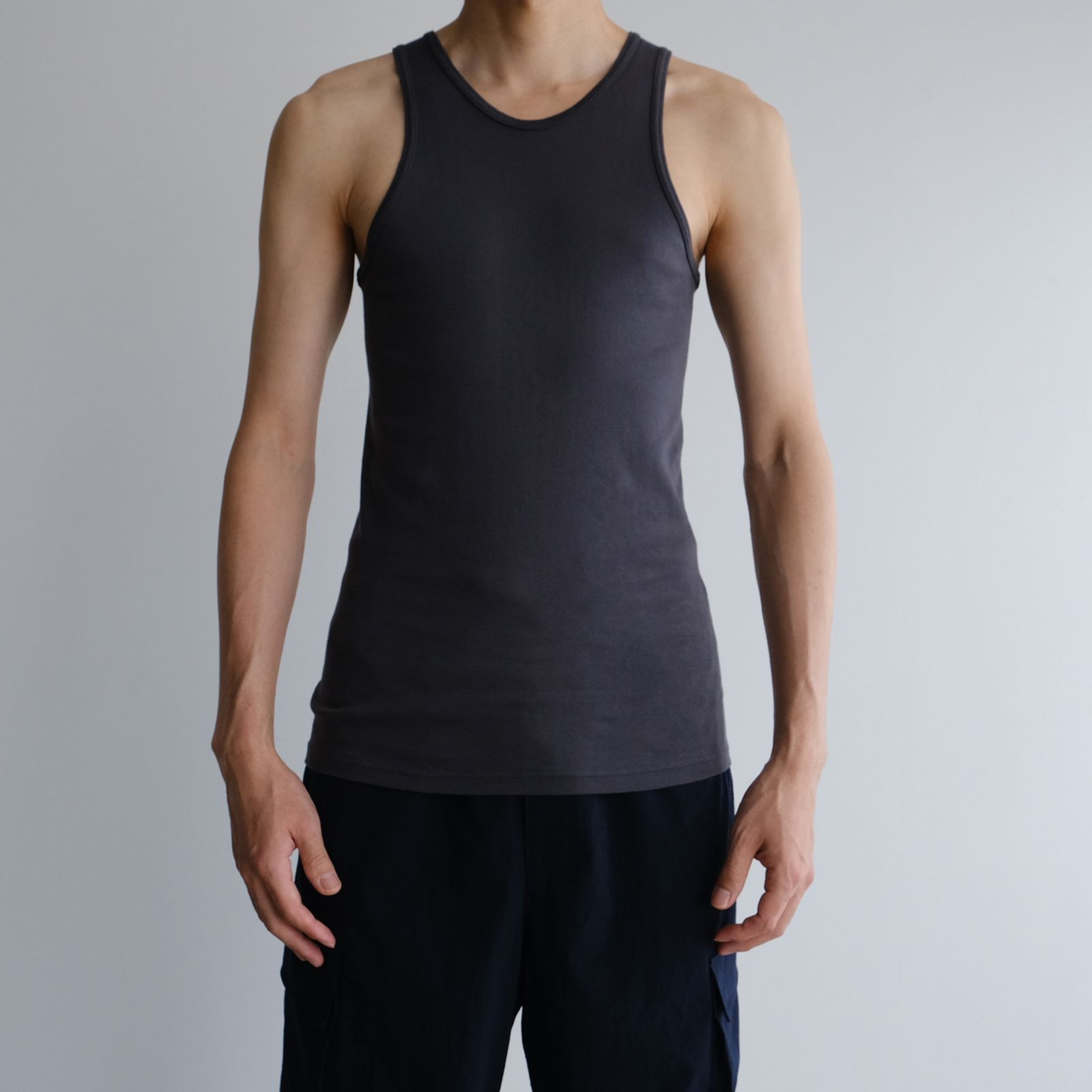 American Sea Island Cotton Tank Top -タンクトップ-（Black / ブラック）