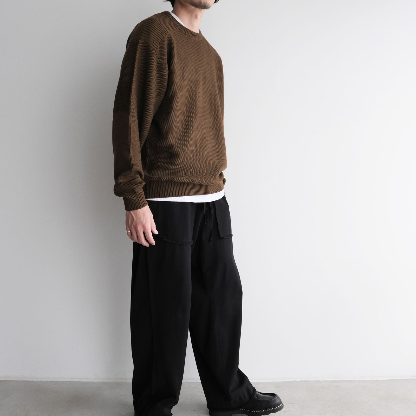 Soft Wool Command Sweather -ニット-（Brown / ブラウン）GU263-80600