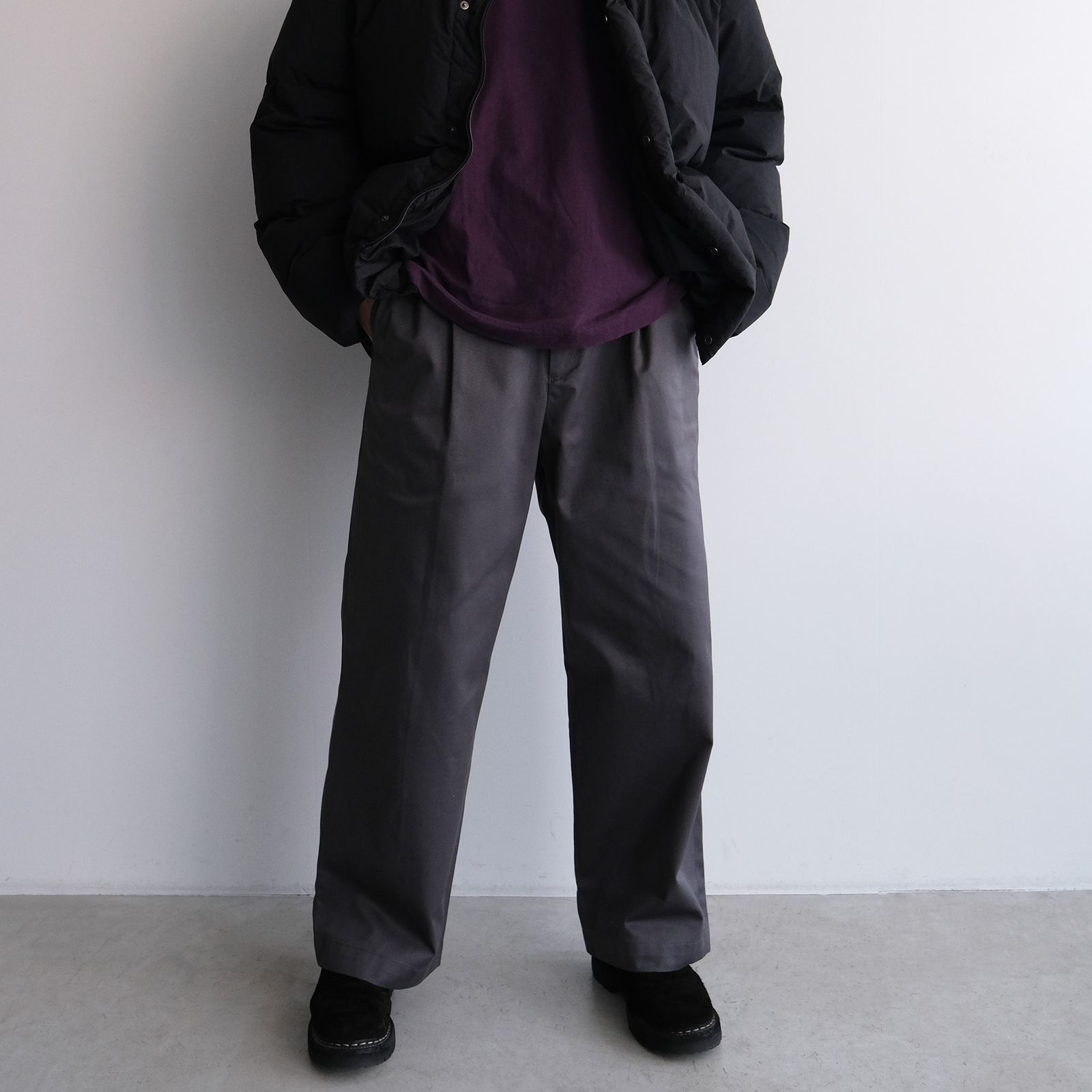 Westpoint Chino Wide Straight Trousers -パンツ-（C.Gray / C.グレー）