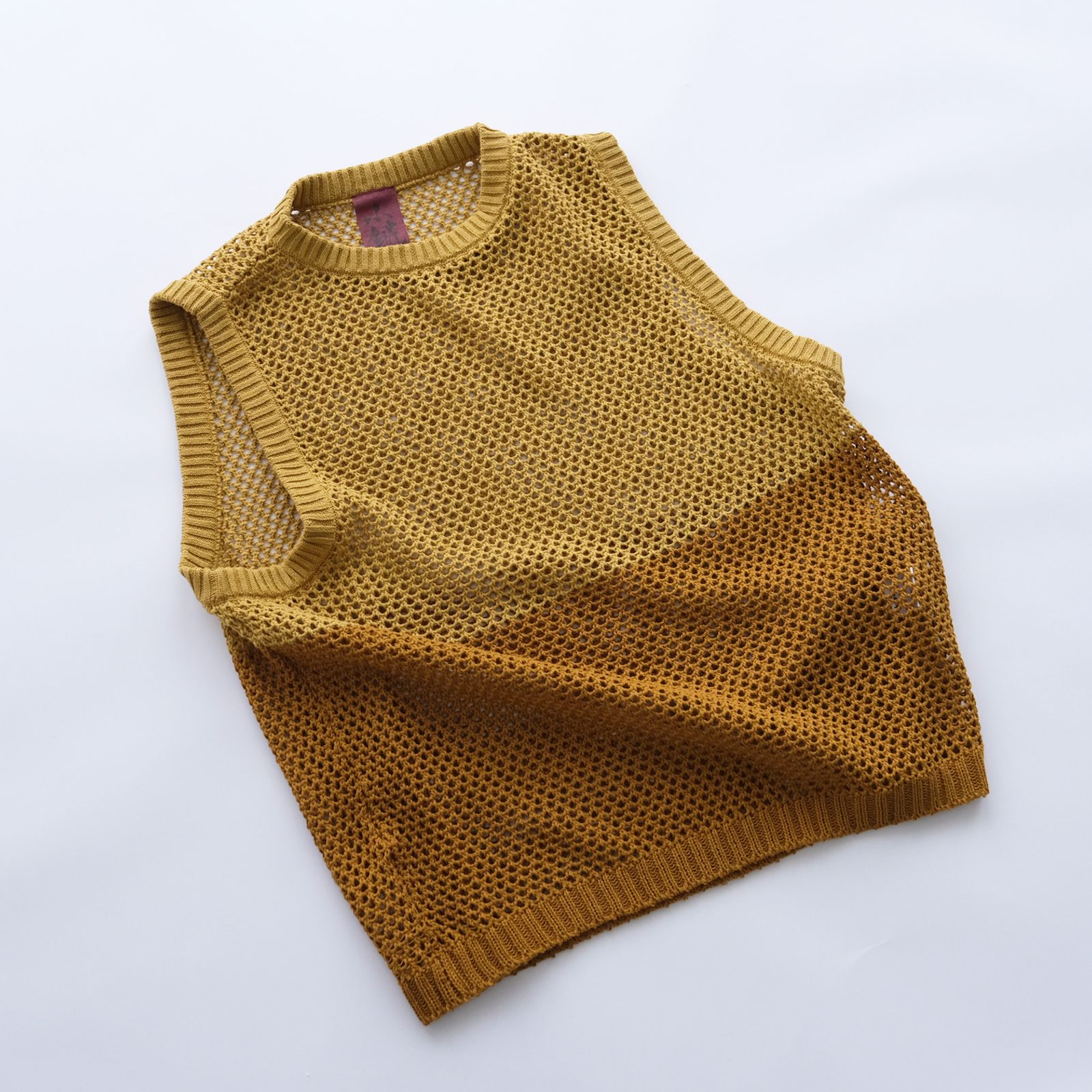 Mesh Knit Vest - ベスト -（Brown / ブラウン）
