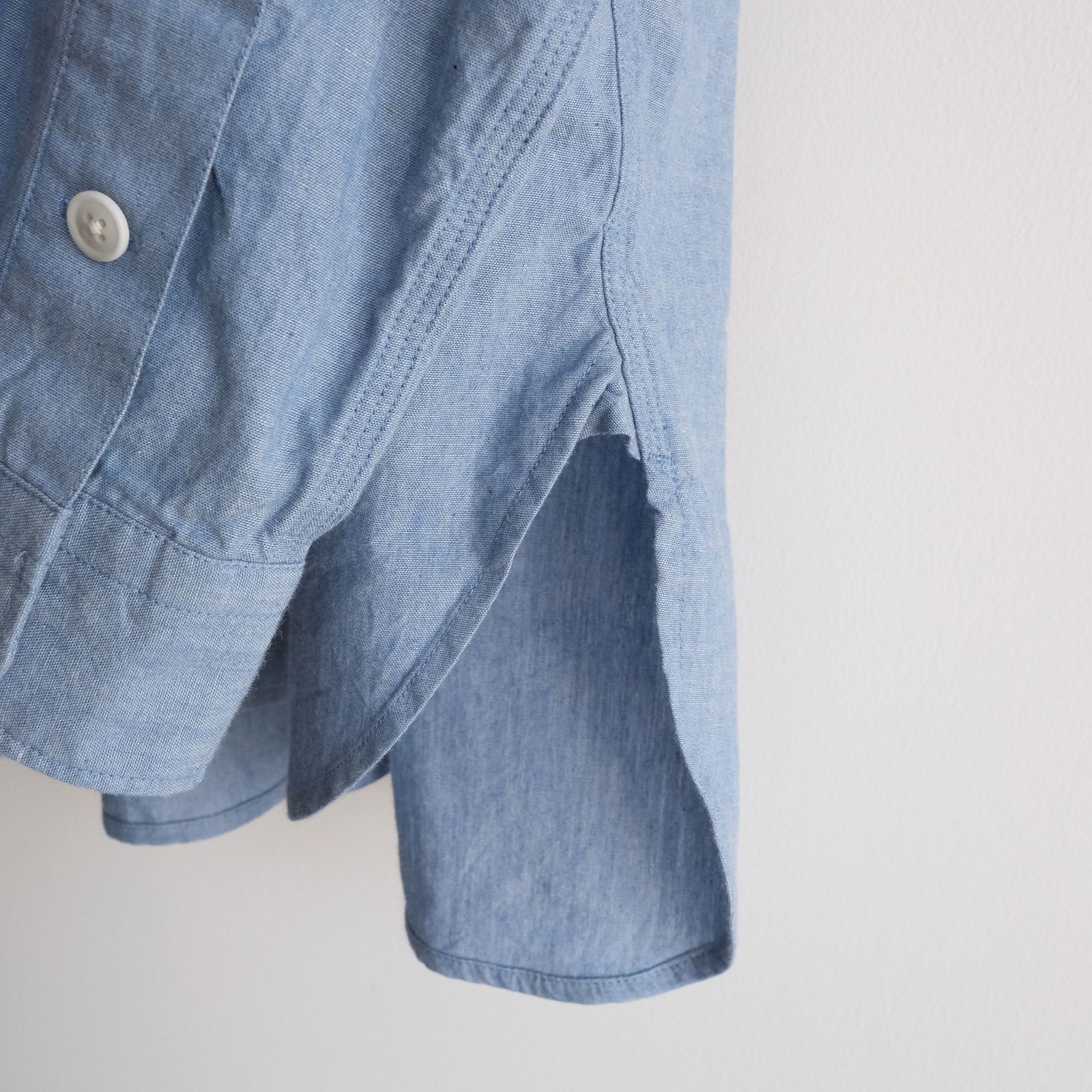 Cotton Chambray Work Shirt -シャツ-（Blue / ブルー）