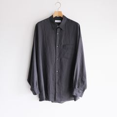Linen L/S Oversized Regular Collar Shirt -シャツ-（C.Gray / C.グレー）GM262-50039B