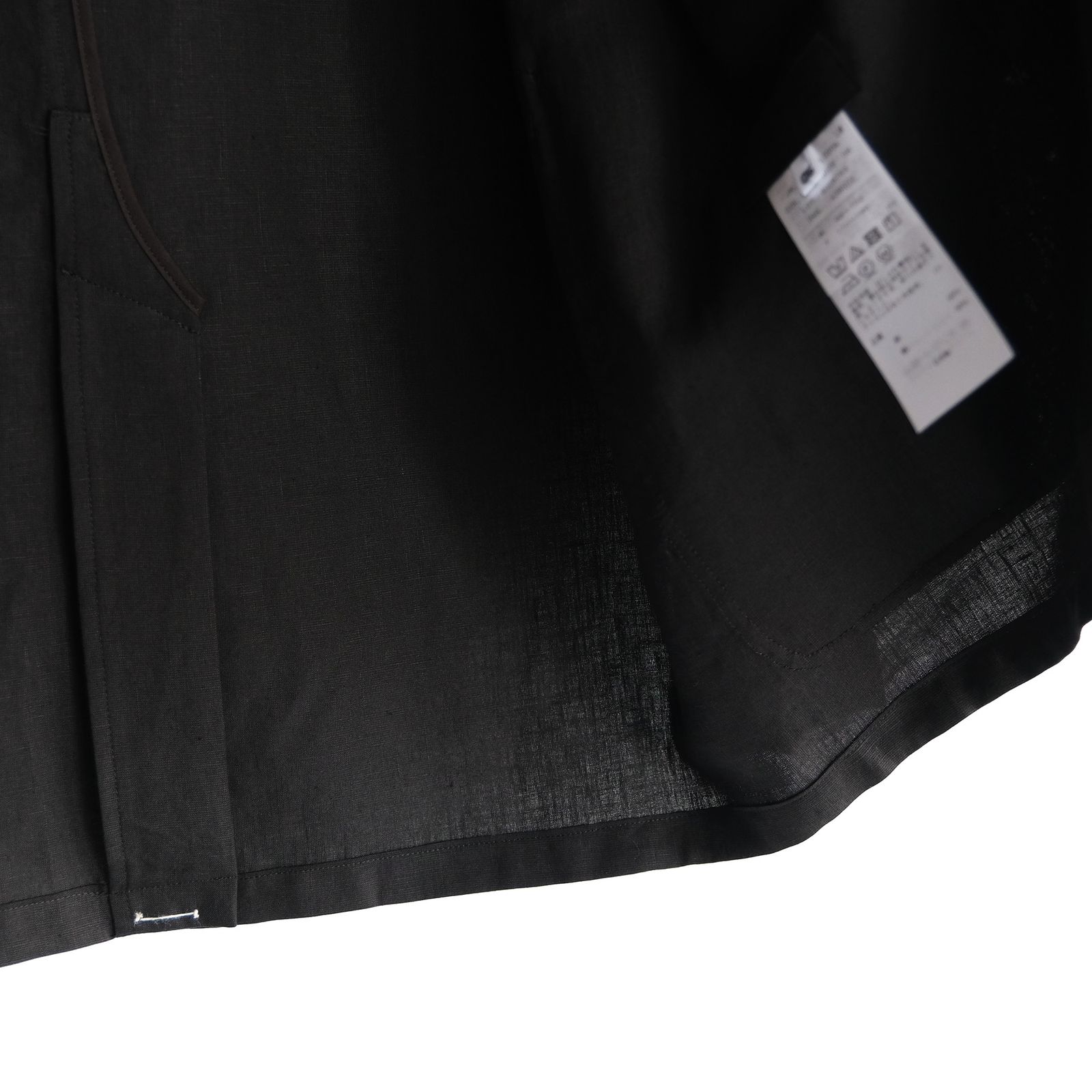 Silk Linen Mixing Tailored Jacket -テーラードジャケット-（Black / ブラック）