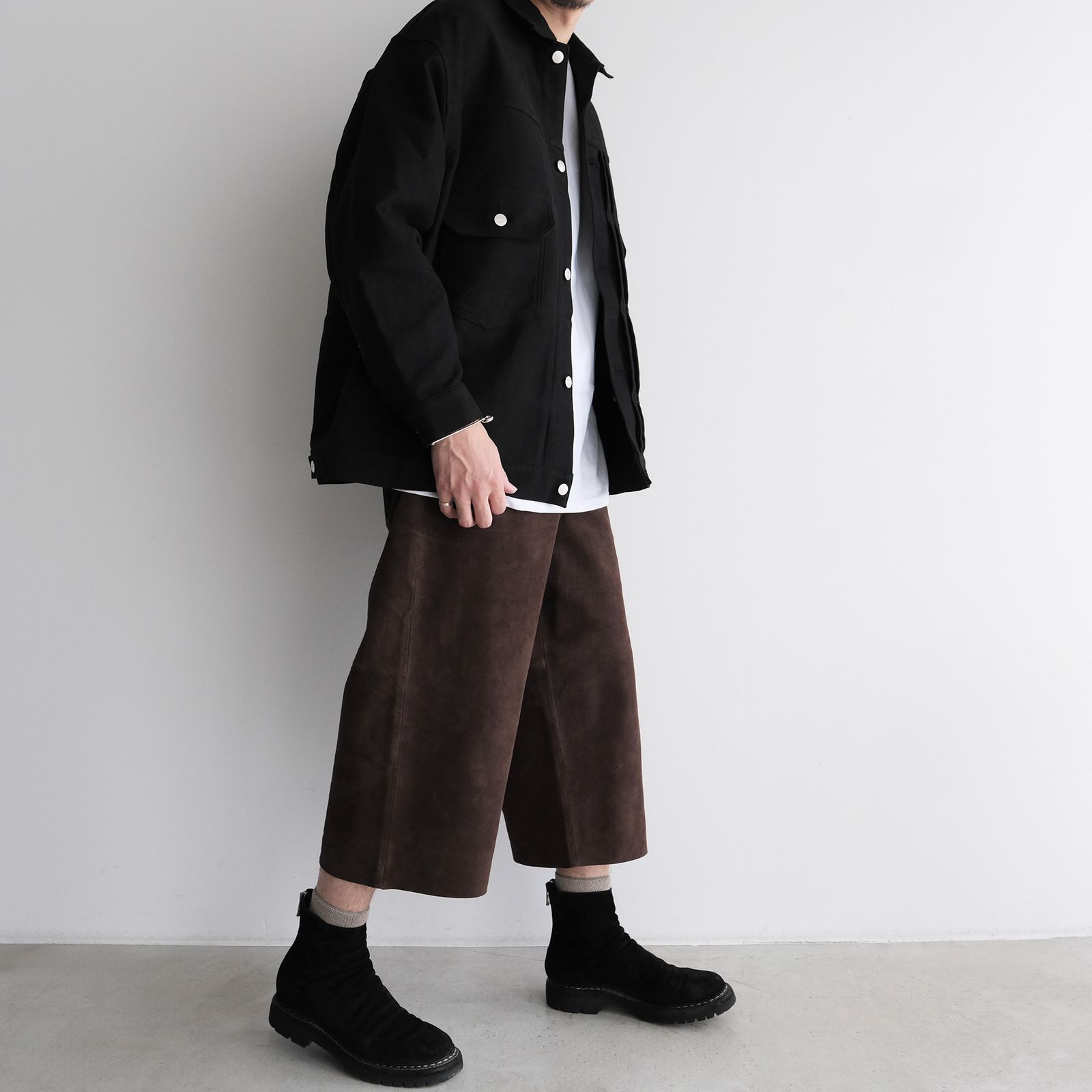 Cotton Double Serge Jacket -ジャケット-（Black / ブラック）GM263-20450