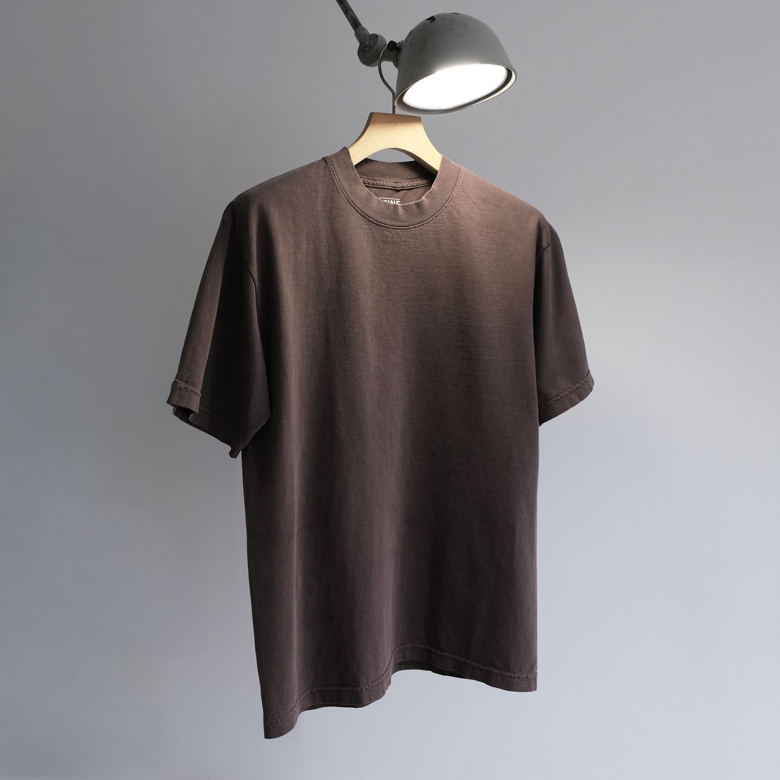 MINE Duct Tape T-Shirt / White Label STACK STORE 10th Anniversary Limited Color -Tシャツ-（PD Brown / ピグメントダイ ブラウン）