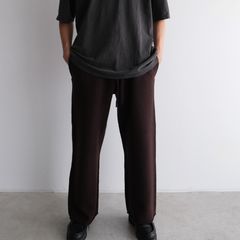 Felted Merino Wool Knit Pants -パンツ-（Brown / ブラウン）