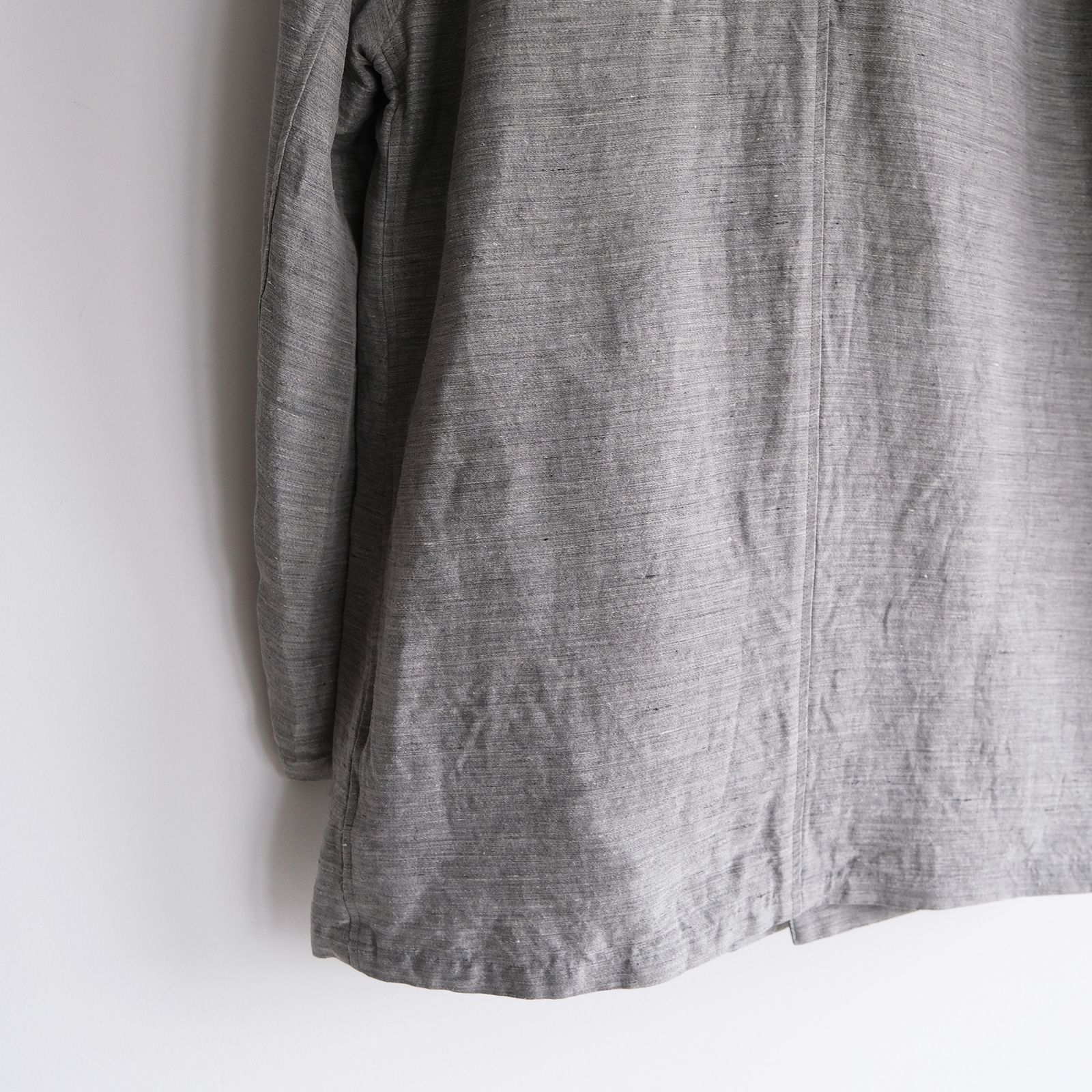 Linen Cupro Back Satin Work Jacket -ジャケット-（Gray / グレー）GM261-20370