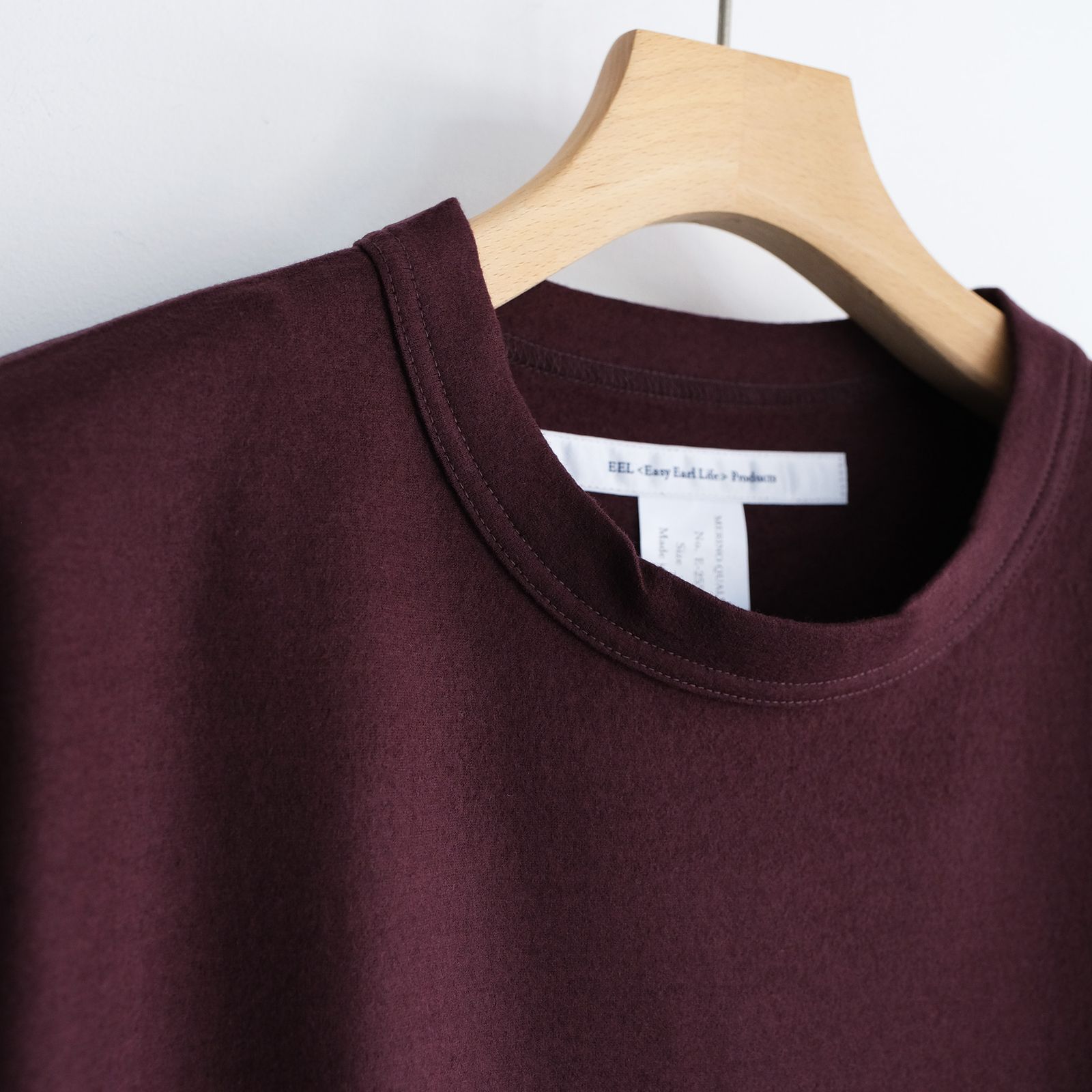 Merino Qualitee -Tシャツ-（Burgundy / バーガンディ）
