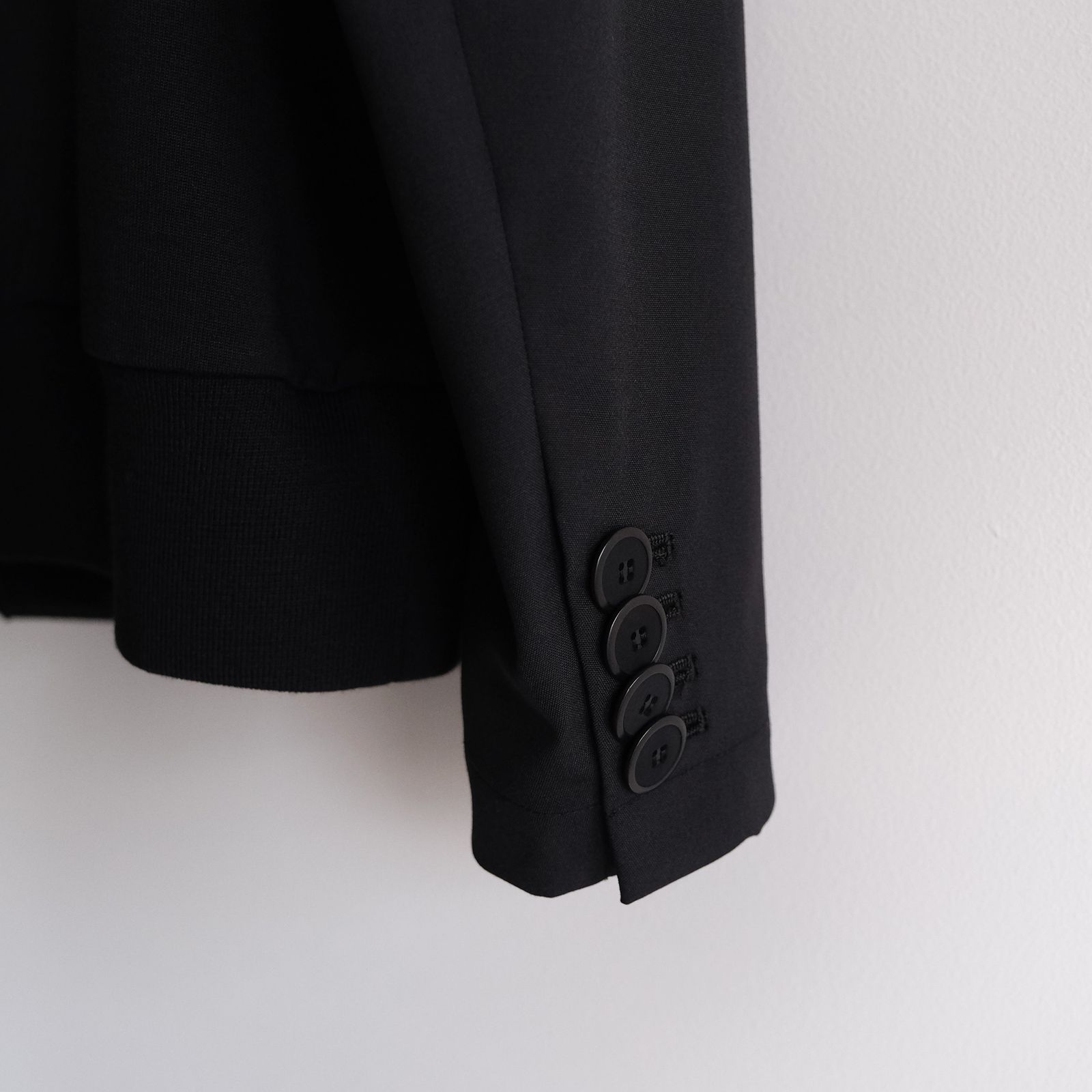 Un(i)Form Jersey：Docking Cardigan - カーディガン-（Black / ブラック）