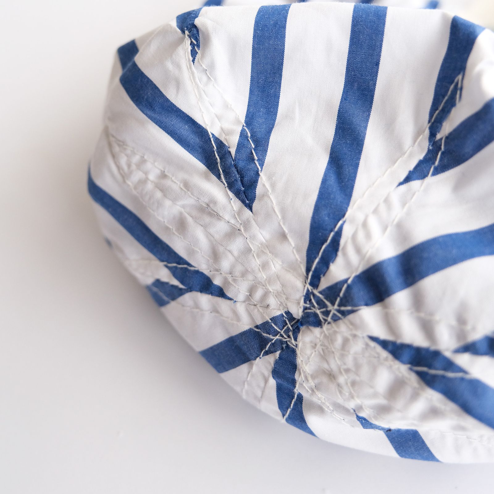 Shirt Fabric Drawstring Bag -バッグ-（White Stripe /ホワイトストライプ）
